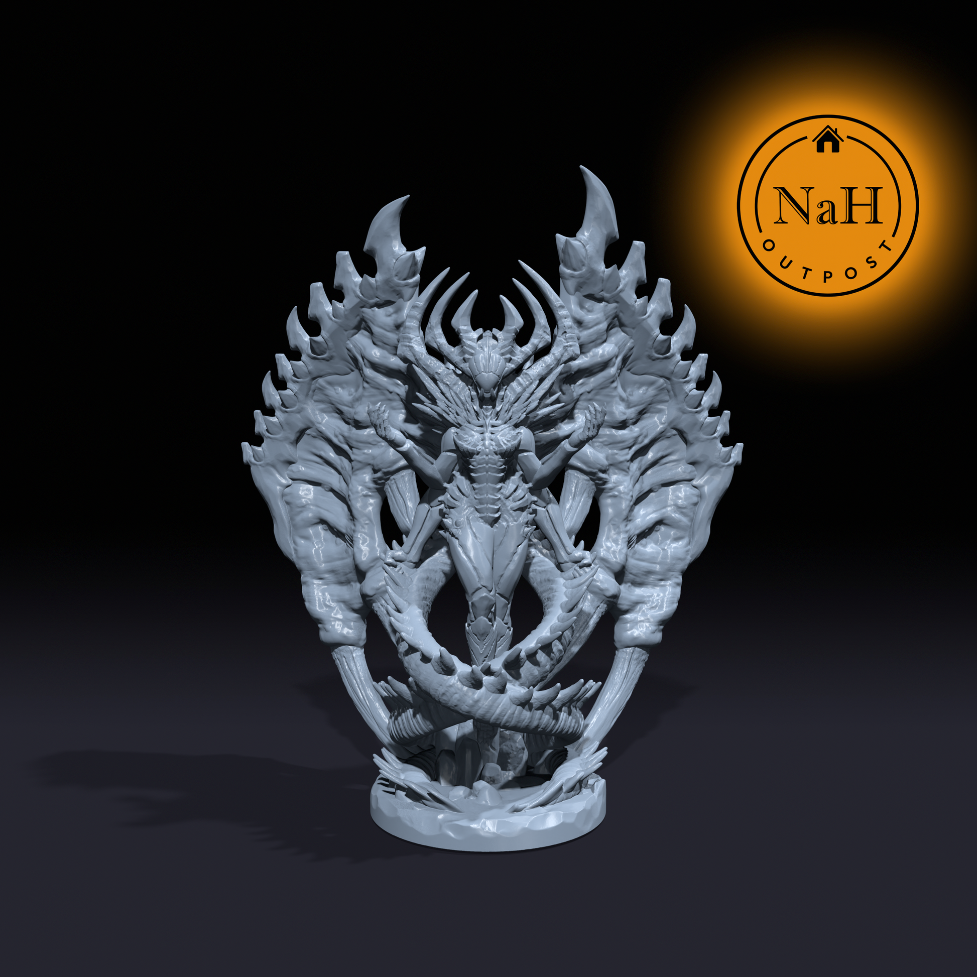 Lilith, the Shadow Empress | Goddess of Darkness | Fiend Miniature for Tabletop games like D&D and War Gaming