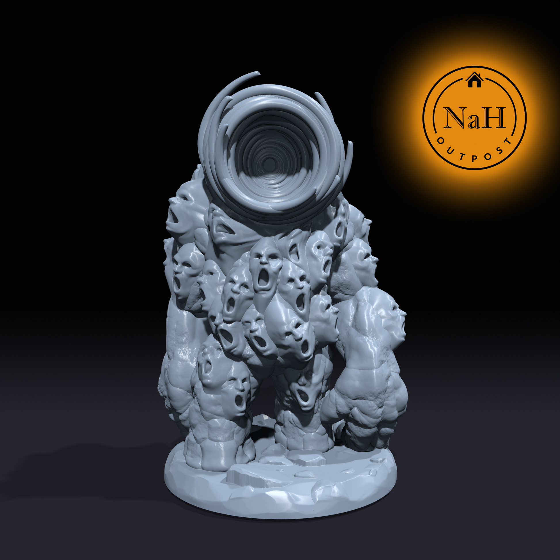 Atrum, the Despair Construct | Gloom | Golem of Woe | Miniature for Tabletop games like D&D and War Gaming