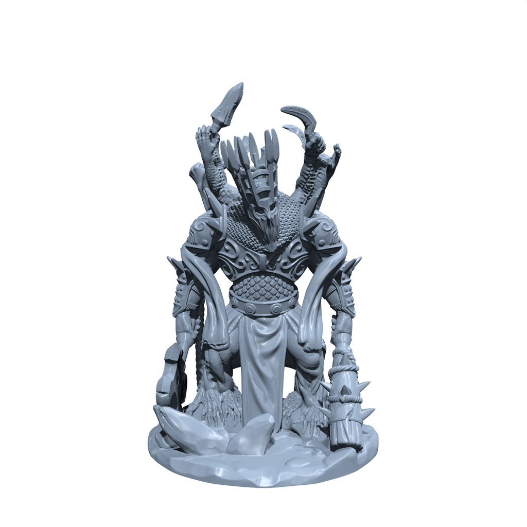 Gorethrax, the Many-Limbed Grafted King | Godrick the Golem Miniature for Tabletop games like D&D and War Gaming