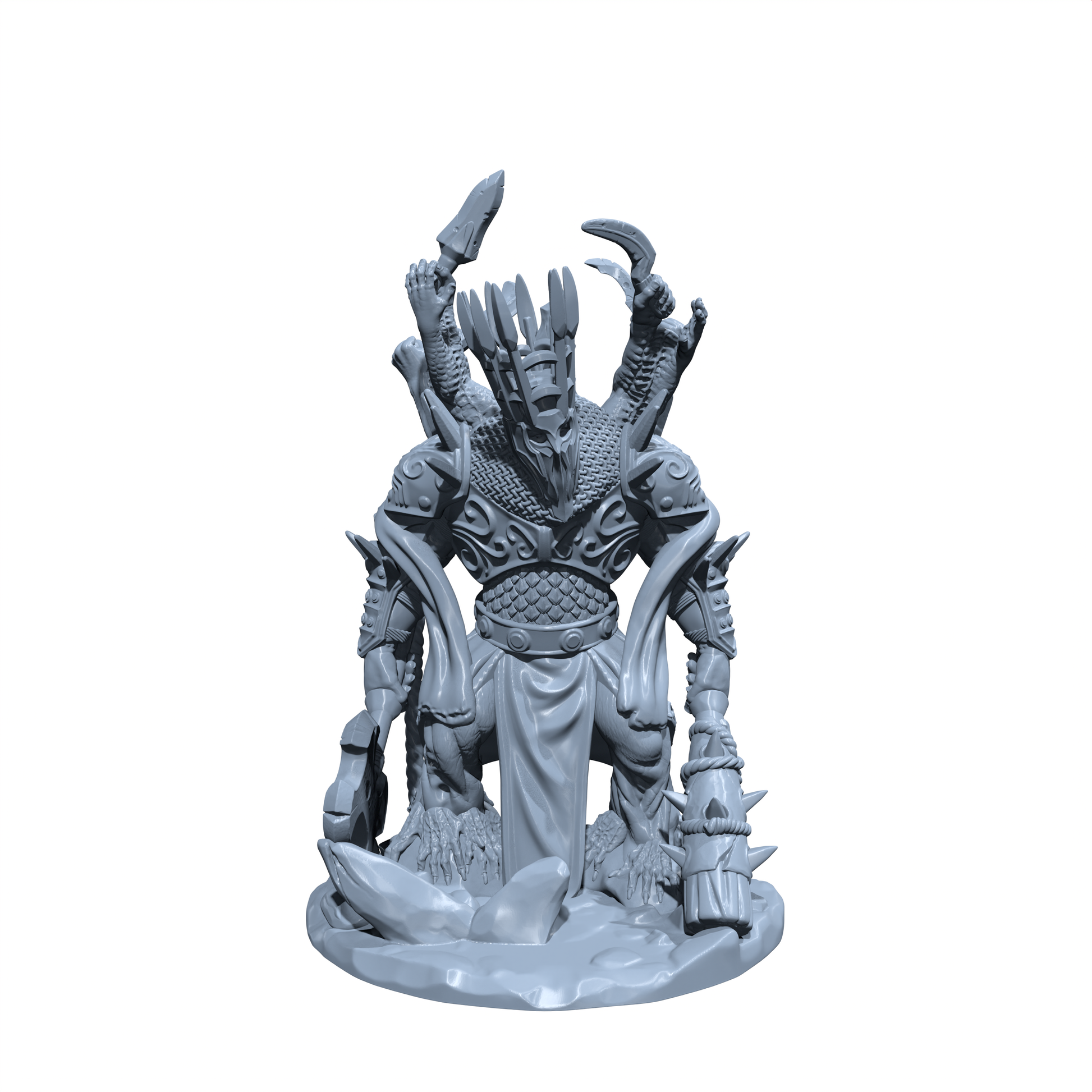 Gorethrax, the Many-Limbed Grafted King | Godrick the Golem Miniature for Tabletop games like D&D and War Gaming