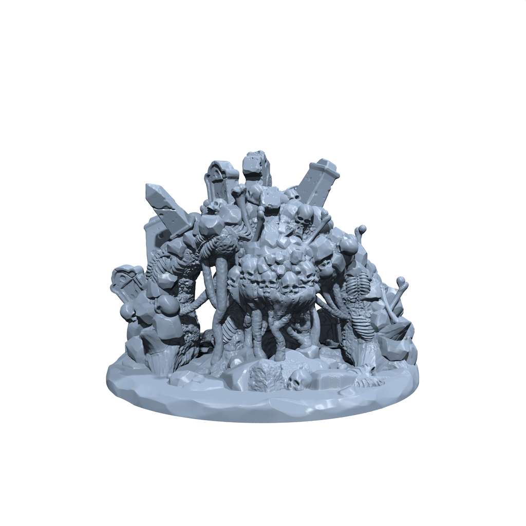 Morgrave, the Crypt Sentience | Graveyard Golem | Graveyard Elemental | Miniature for Tabletop games like D&D and War Gaming