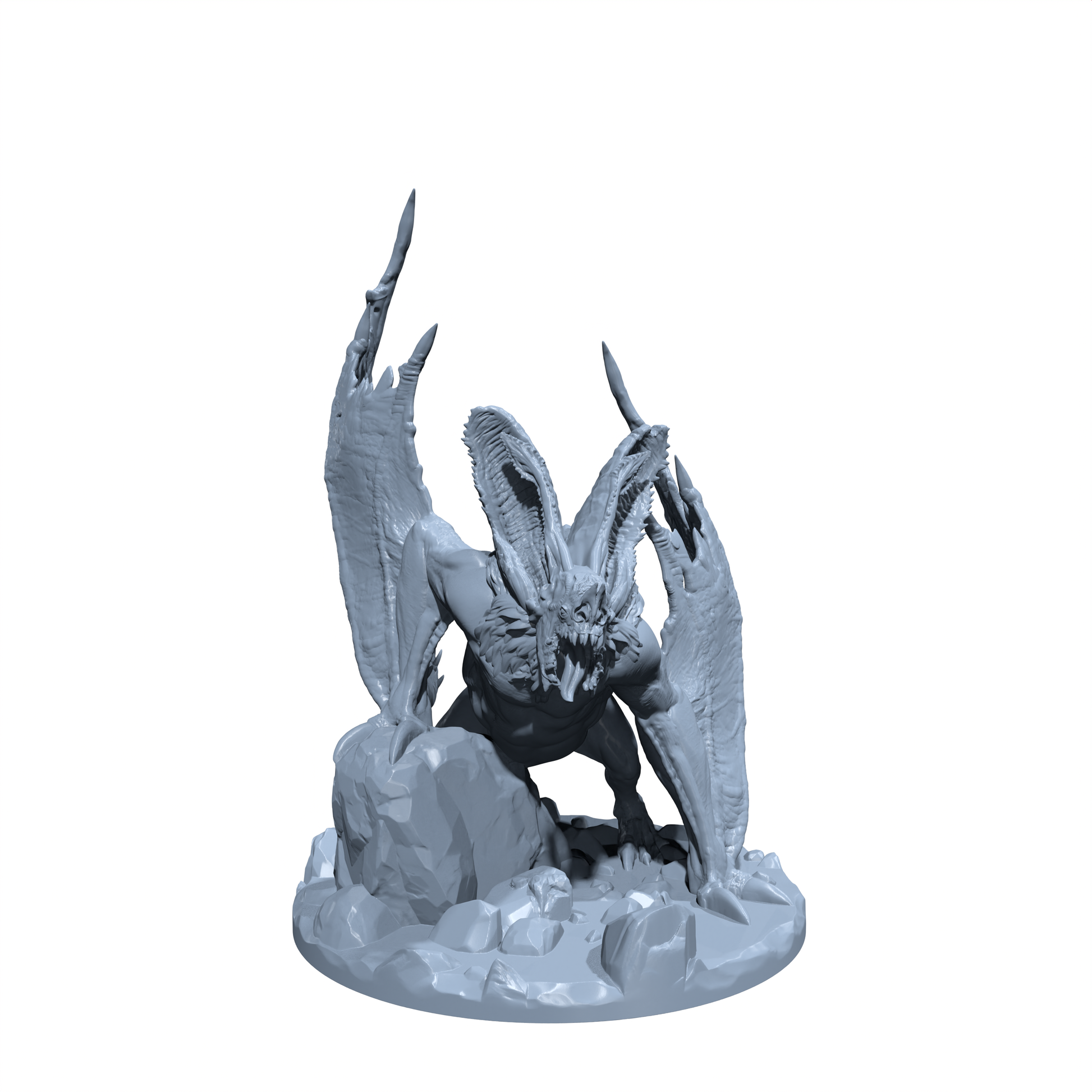 Shadewing, the Shadow Skyrider | Greater Bat Beast | Dire Bat | Miniature for Tabletop games like D&D and War Gaming