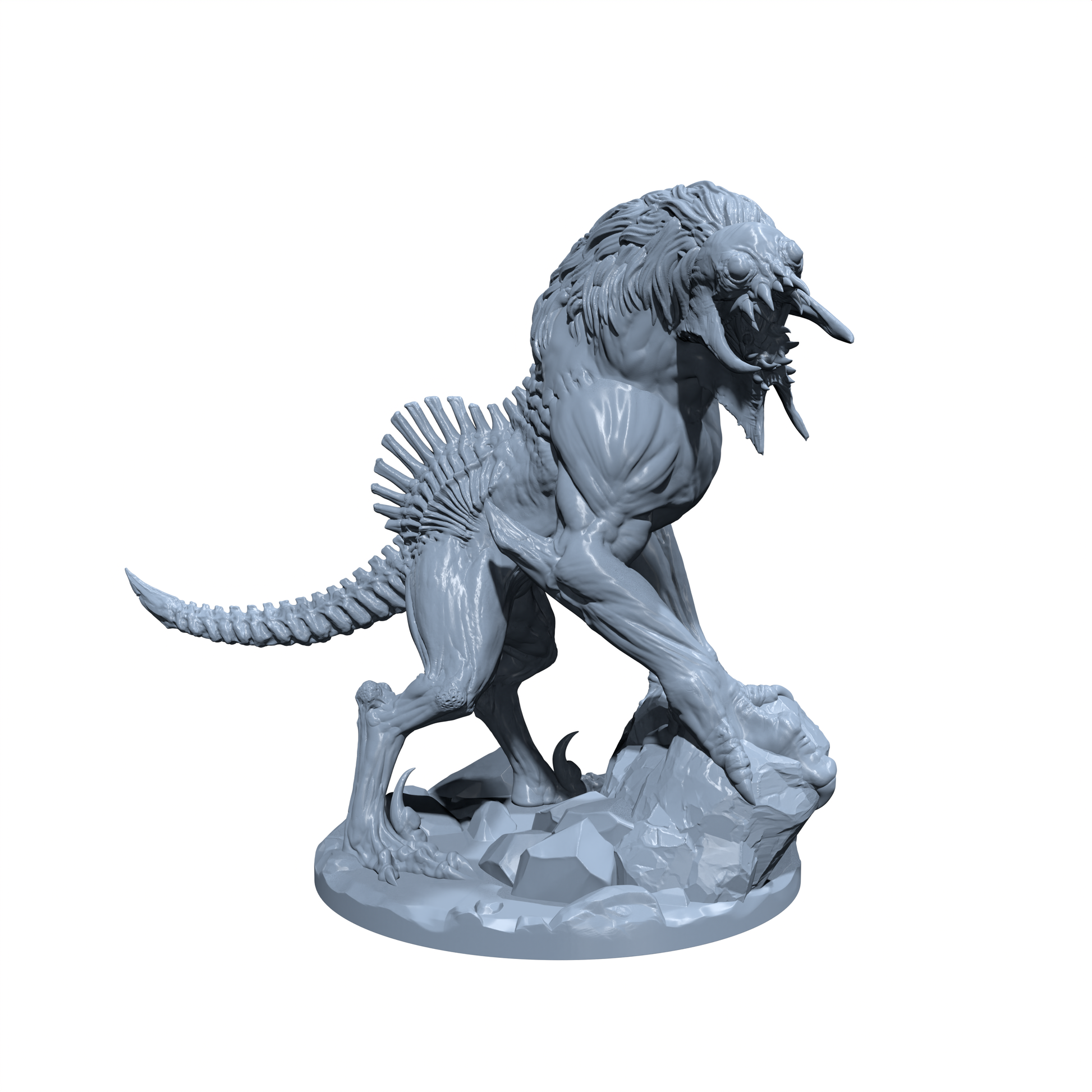 Ravenghast, the Shadow Howler | Greater Ghoul Hound | Undead Hound Miniature for Tabletop games like D&D 5e and TTRPG War Gaming