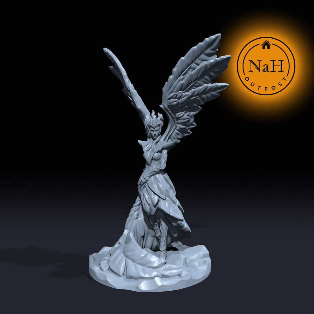 Terra Seraph, Guardian Angel Of Earth | Angel of Beauty miniature for Tabletop games like D&D and War Gaming