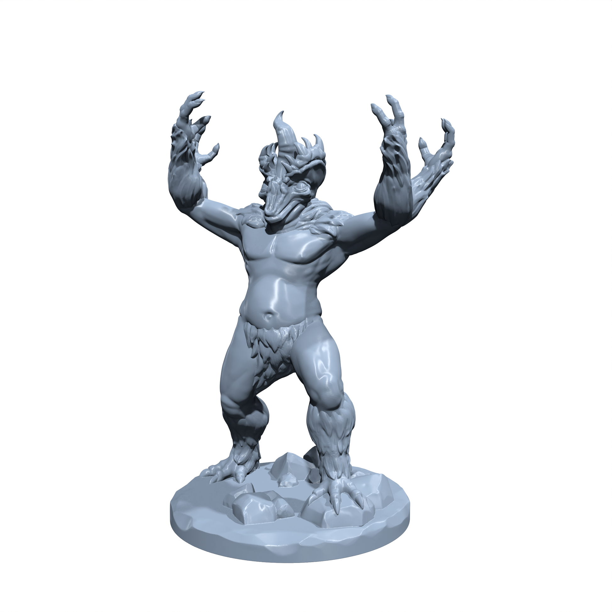 Thorne, Keeper of the Forbidden Depths | Gug, Banished Giant Miniature for Tabletop games like D&D and War Gaming