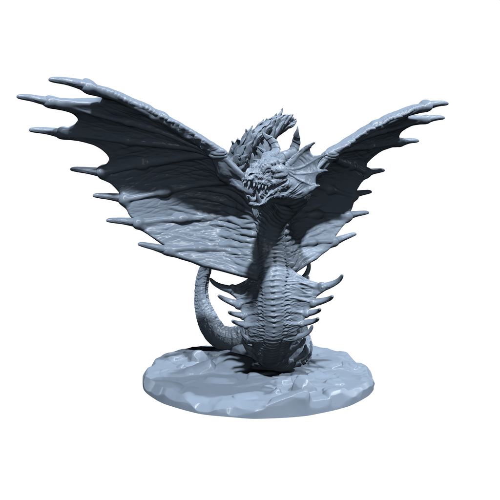 Serpis the Skyfang | Harpy Serpent | Monstrosity Miniature for Tabletop games like D&D 5e and TTRPG  War Gaming