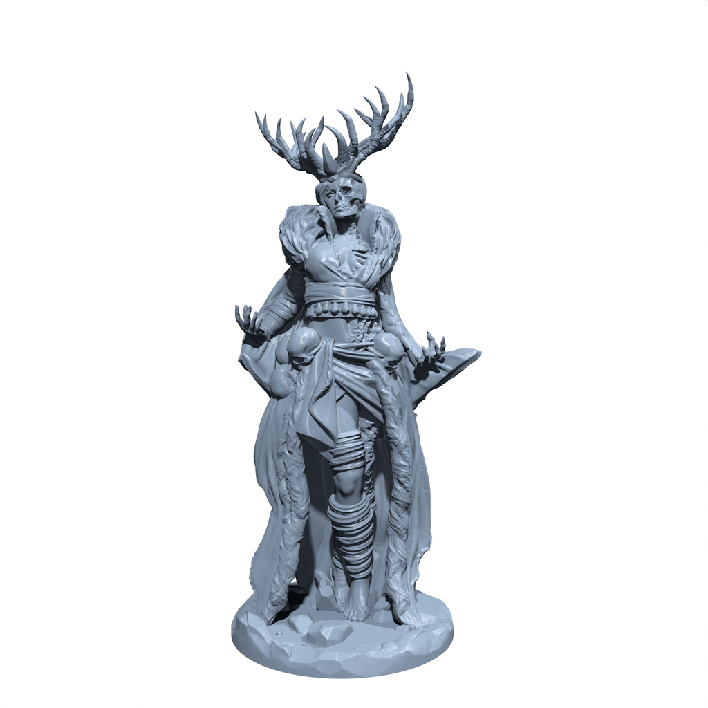 Virelai, the Duskwood Wight | Hel | Undead Archfey Miniature for Tabletop games like D&D and War Gaming