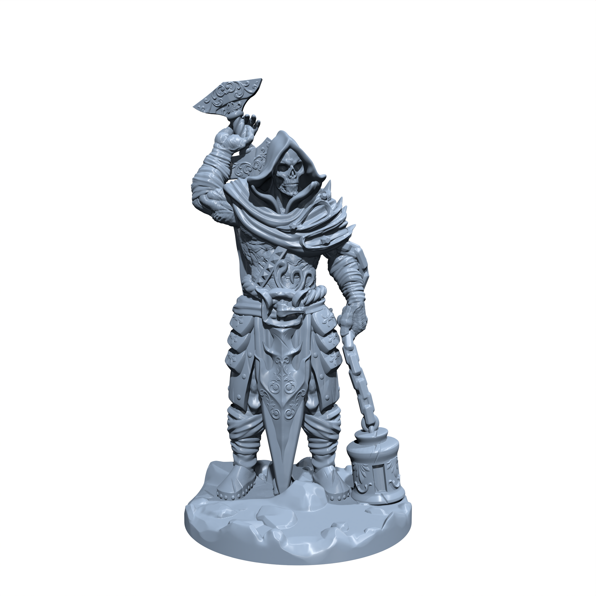 Kranok, the Executioner of Souls | Hells Executioner | Skull Lord | Undead Miniature for Tabletop games like D&D 5e and TTRPG  War Gaming