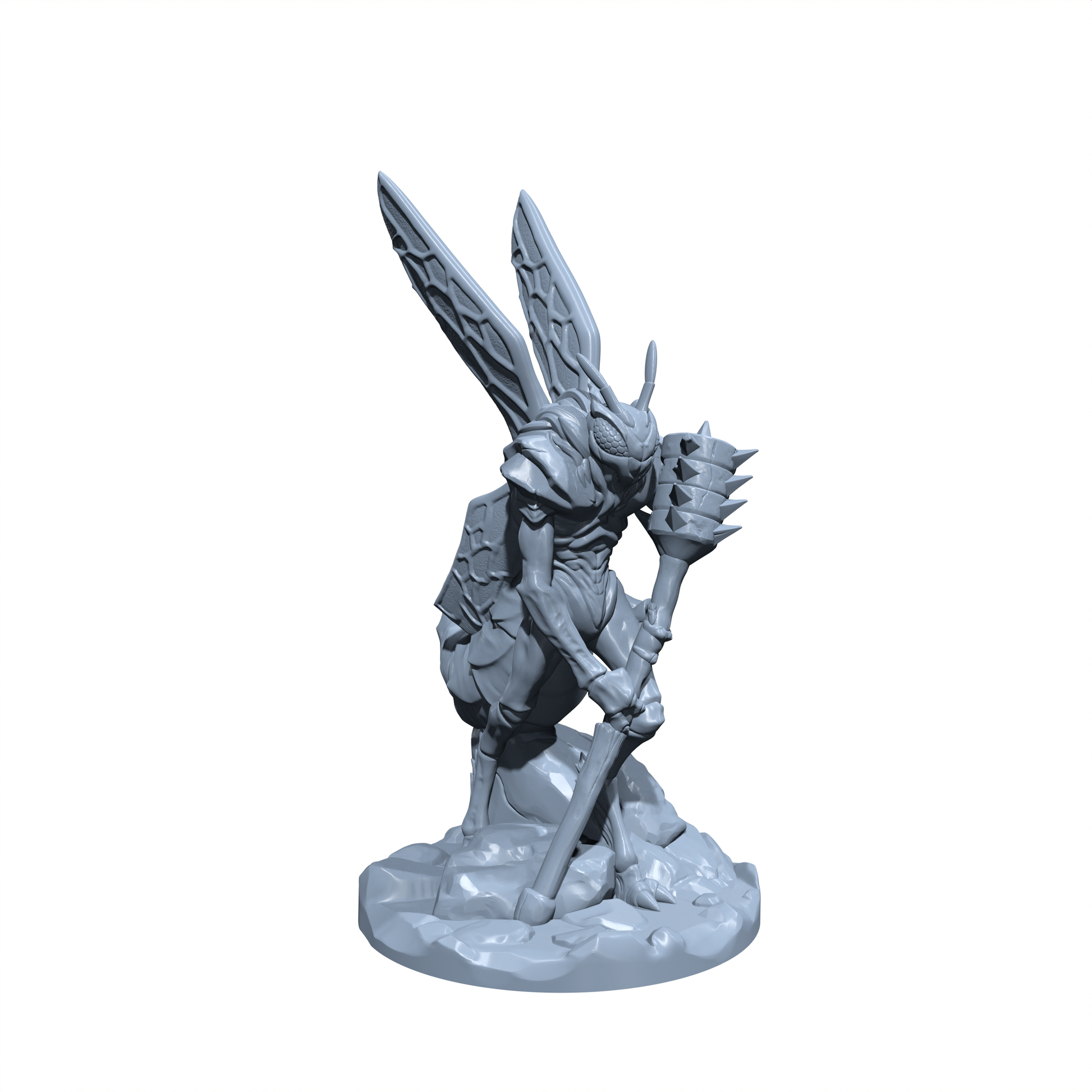 Zephyr Wingblade, the Stinging Sentinel | Hive Knight | Insect Warrior Miniature for Tabletop games like D&D and War Gaming