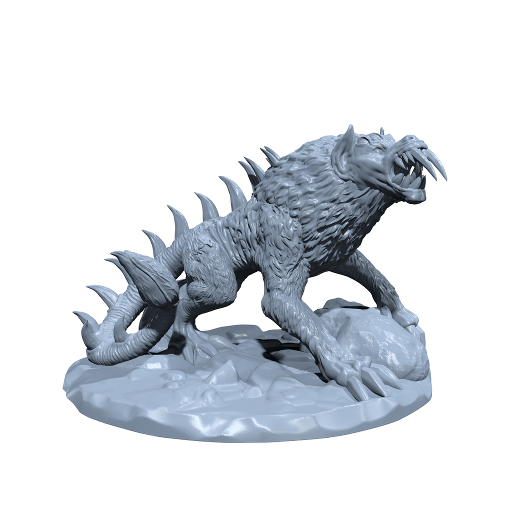 Thornclaw, the Shadow Vermin | Dire Rat | Hyenadaemon | Rat Round Miniature for Tabletop games like D&D 5e and TTRPG  War Gaming