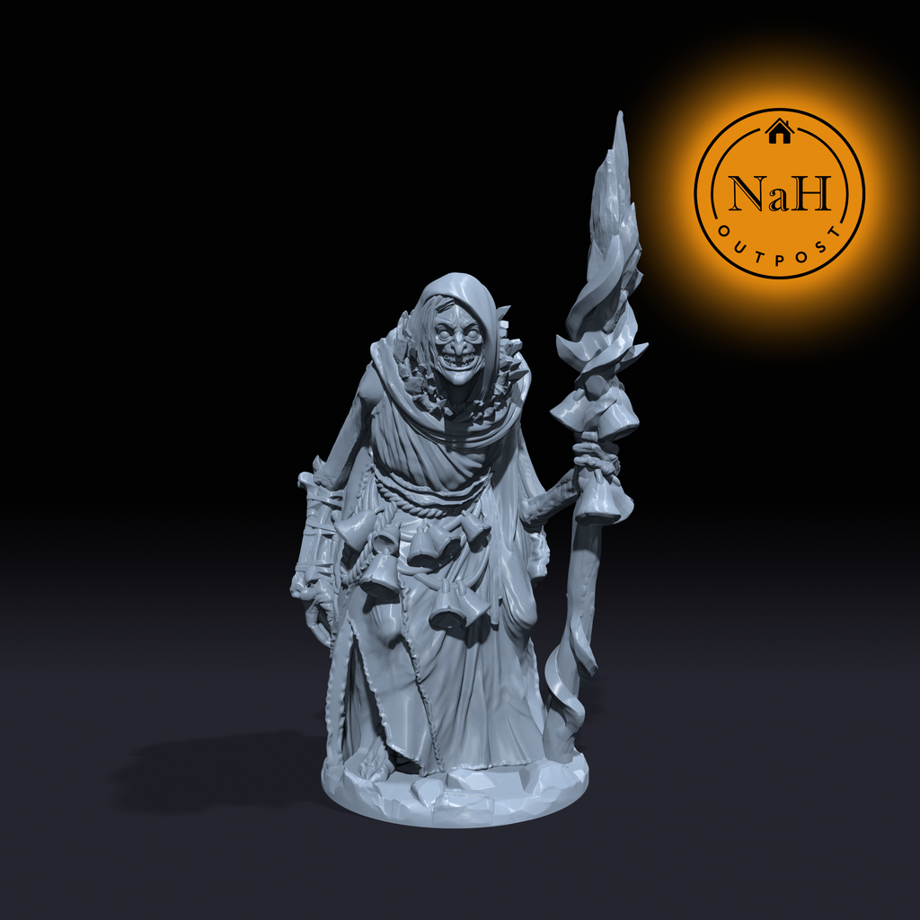 Ysilda, the Frostveil Matron | Bheur Hag | Ice Witch Miniature for Tabletop games like D&D and War Gaming