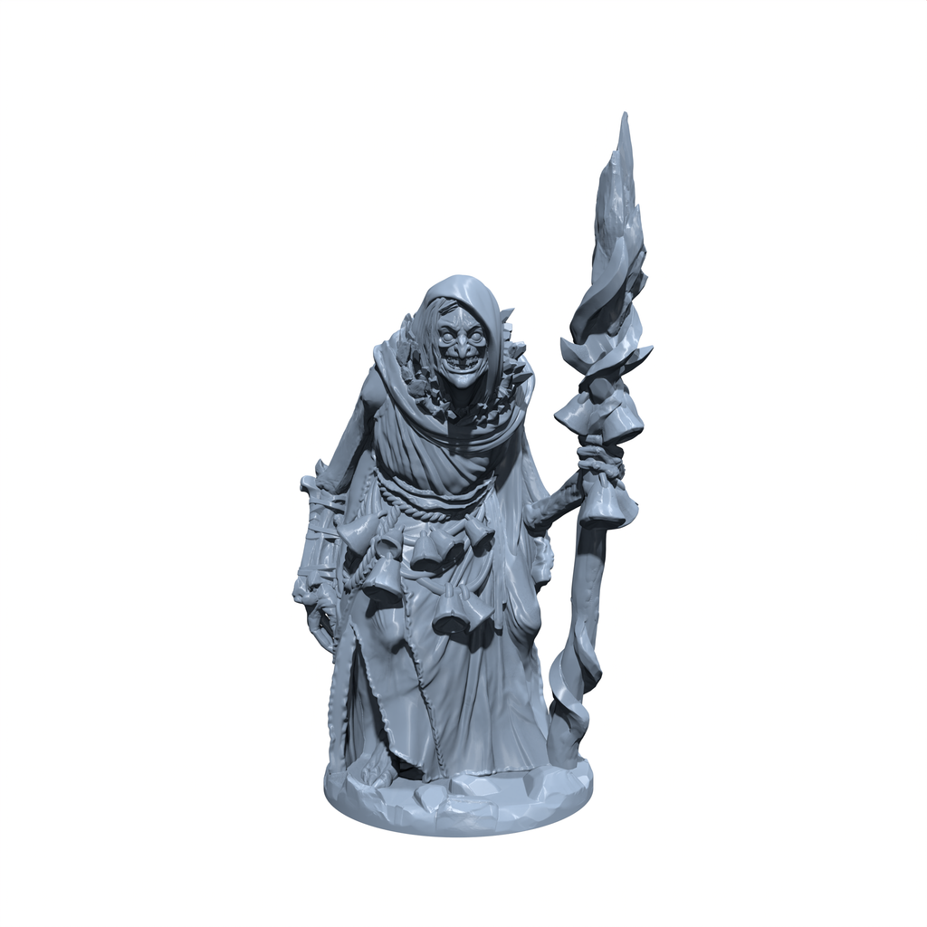 Ysilda, the Frostveil Matron | Bheur Hag | Ice Witch Miniature for Tabletop games like D&D and War Gaming
