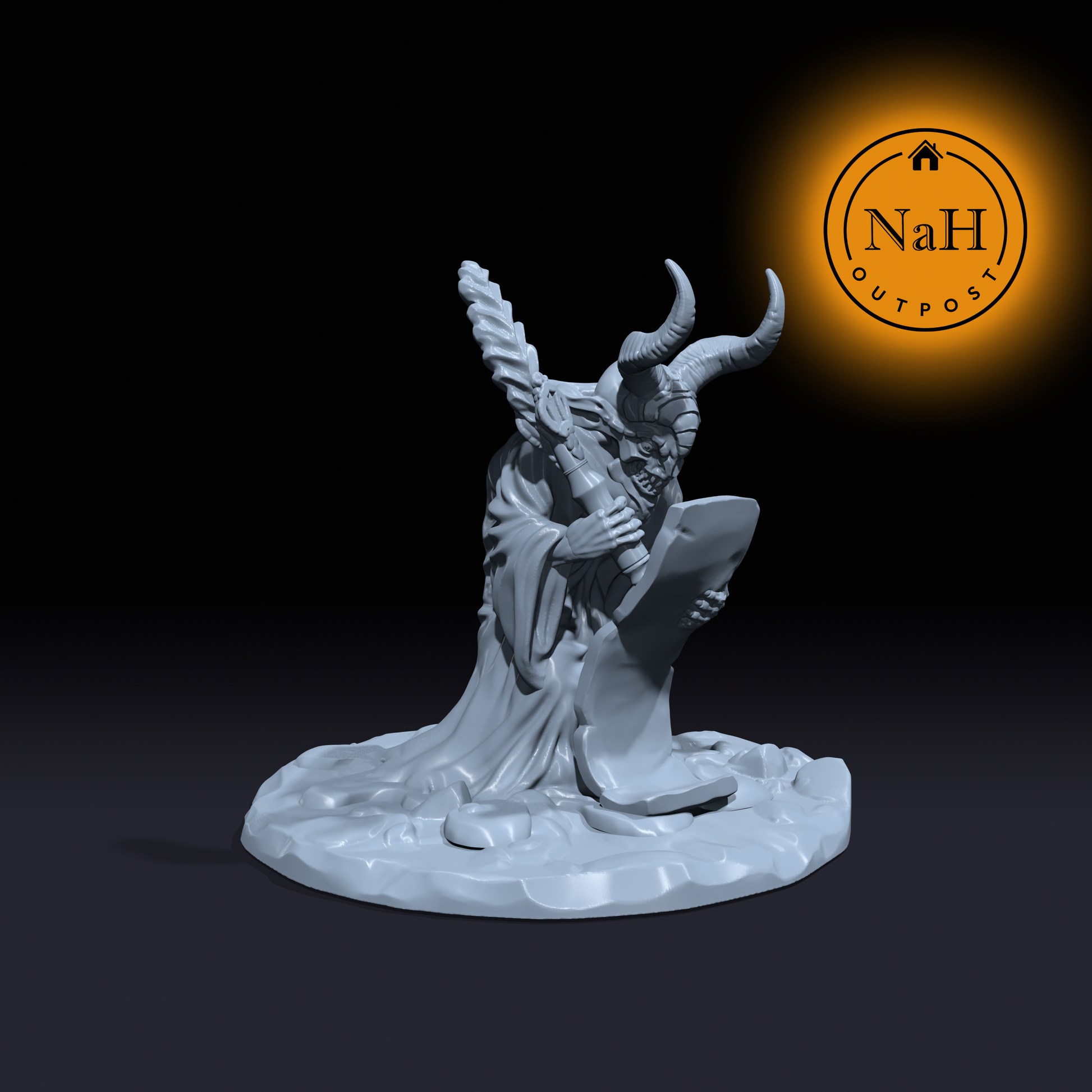 Gorthax, the Sigil Enforcer | Inked Fiend | Contract Devil Miniature for Tabletop games like D&D and War Gaming