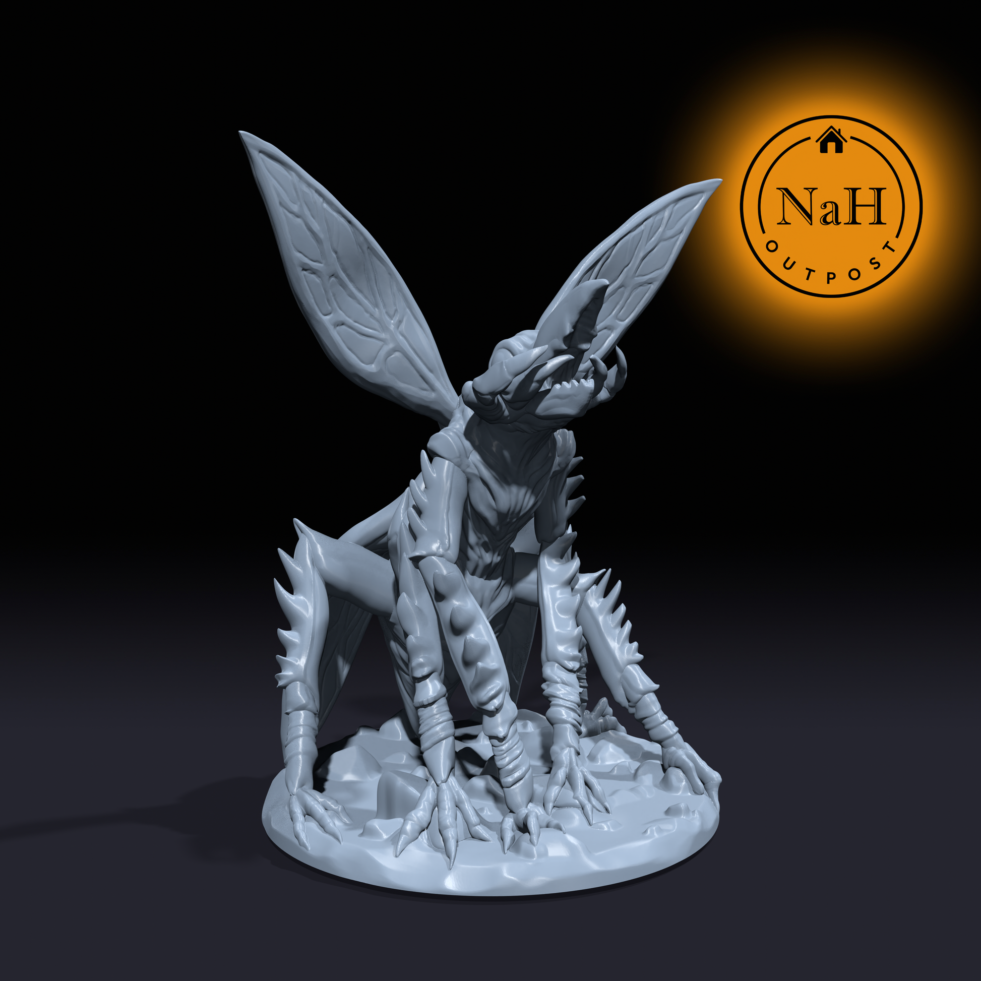 Bzzarak, the Abyssal Siphon | Chasme | Insect Fiend | Miniature for Tabletop games like D&D and War Gaming