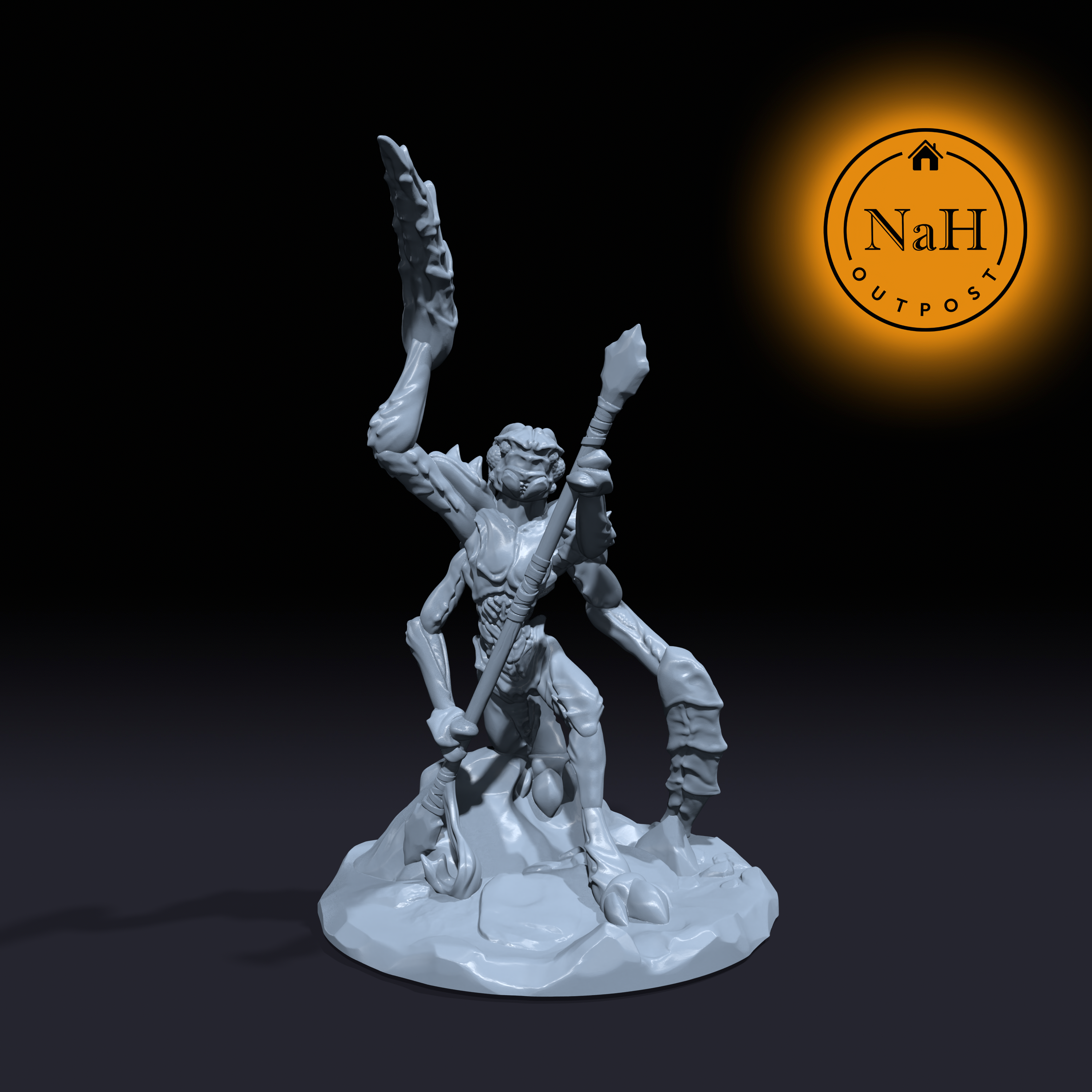 Zarik, the Dune Strider | Insectoid Warrior Miniature for Tabletop ...