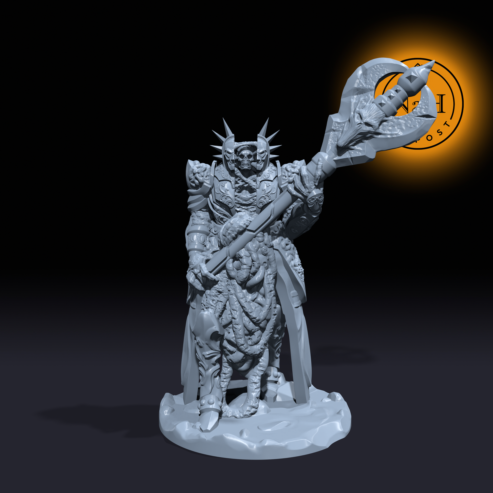 Gornak, the Flesh-Clad Colossus | Iron Gut Golem | Undead Miniature for Tabletop games like D&D 5e and TTRPG War Gaming