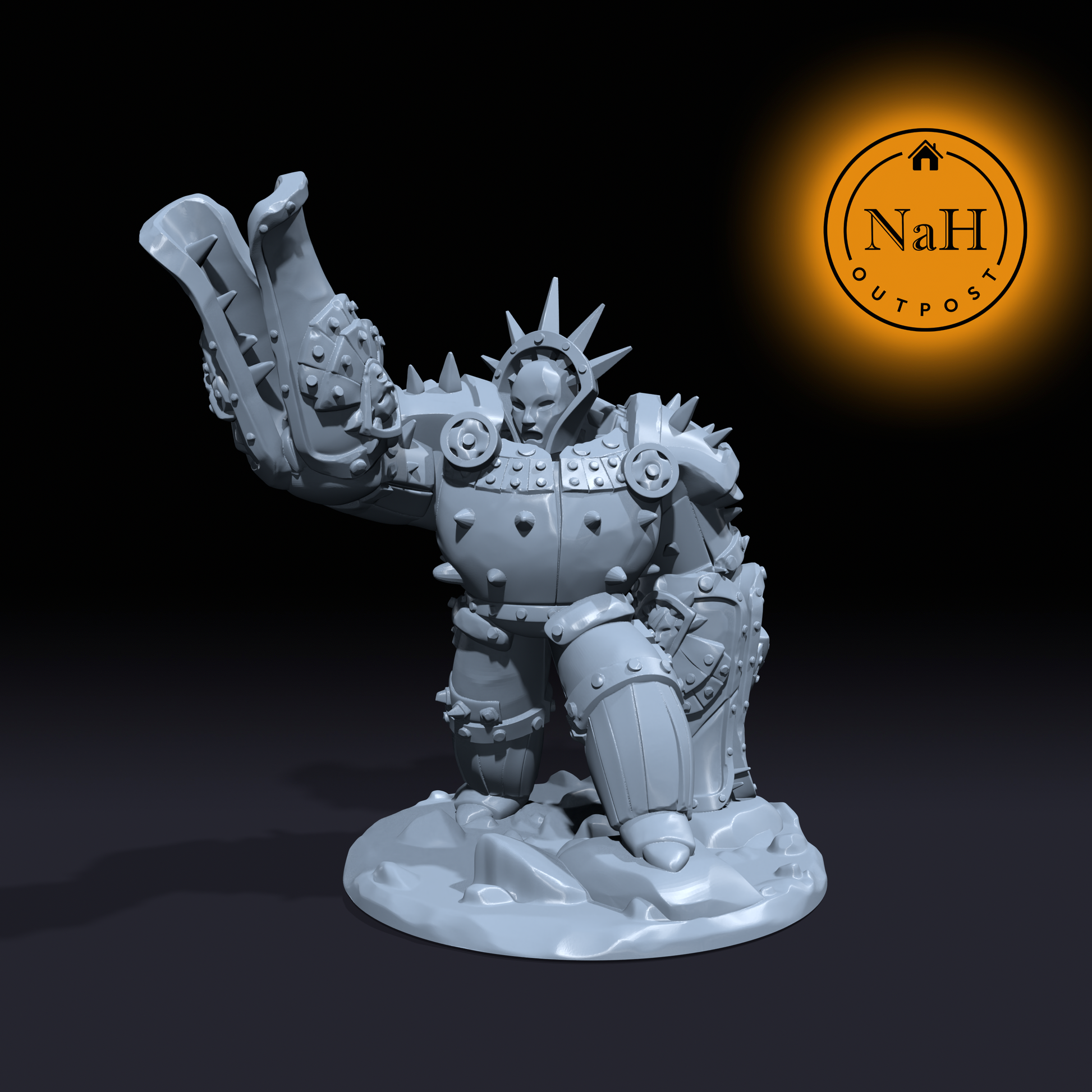 Gavrel, the Soul-Clad Iron Golem | Construct Miniature for Tabletop games like D&D and War Gaming