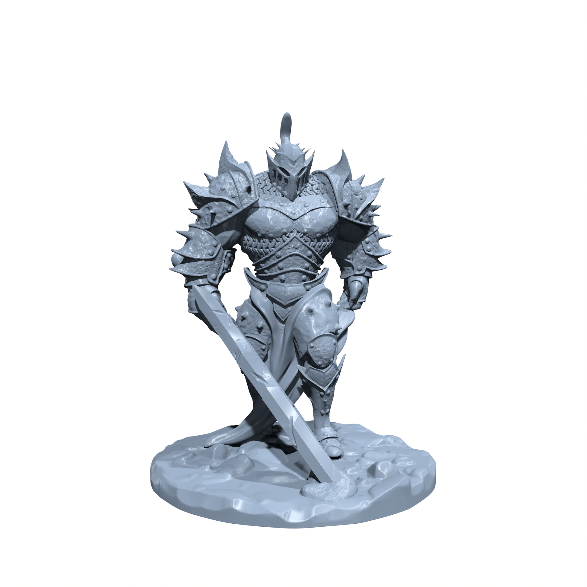 Ghalran, the Iron Revenant | Jugger Knight | Death Knight | Undead Fiend Miniature for Tabletop games like D&D 5e and TTRPG  War Gaming