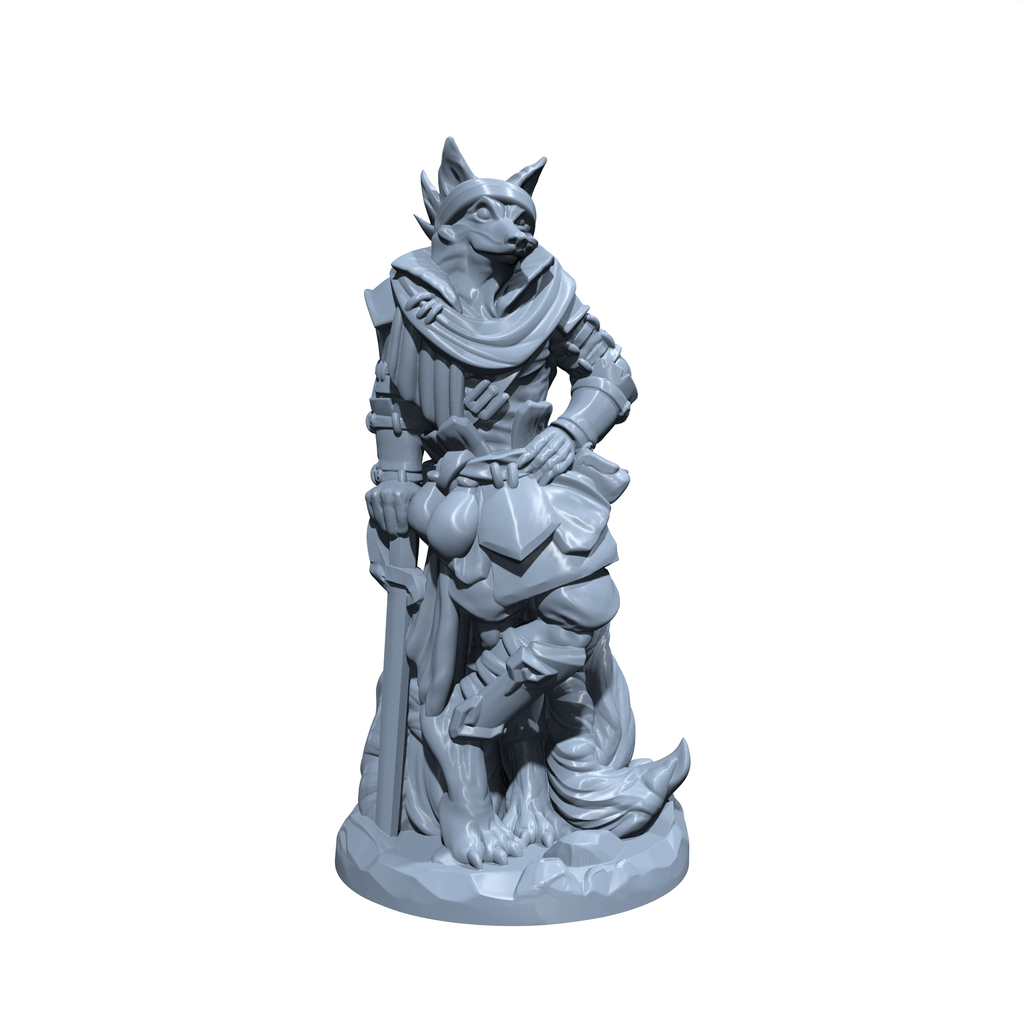Kiko Whispershadow | Kitsune Miniature for Tabletop games like D&D and War Gaming