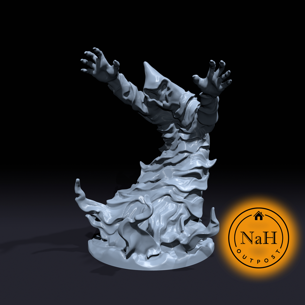 Shriekmaw, the Wailing Specter | Allip Miniature for Tabletop games like D&D and War Gaming