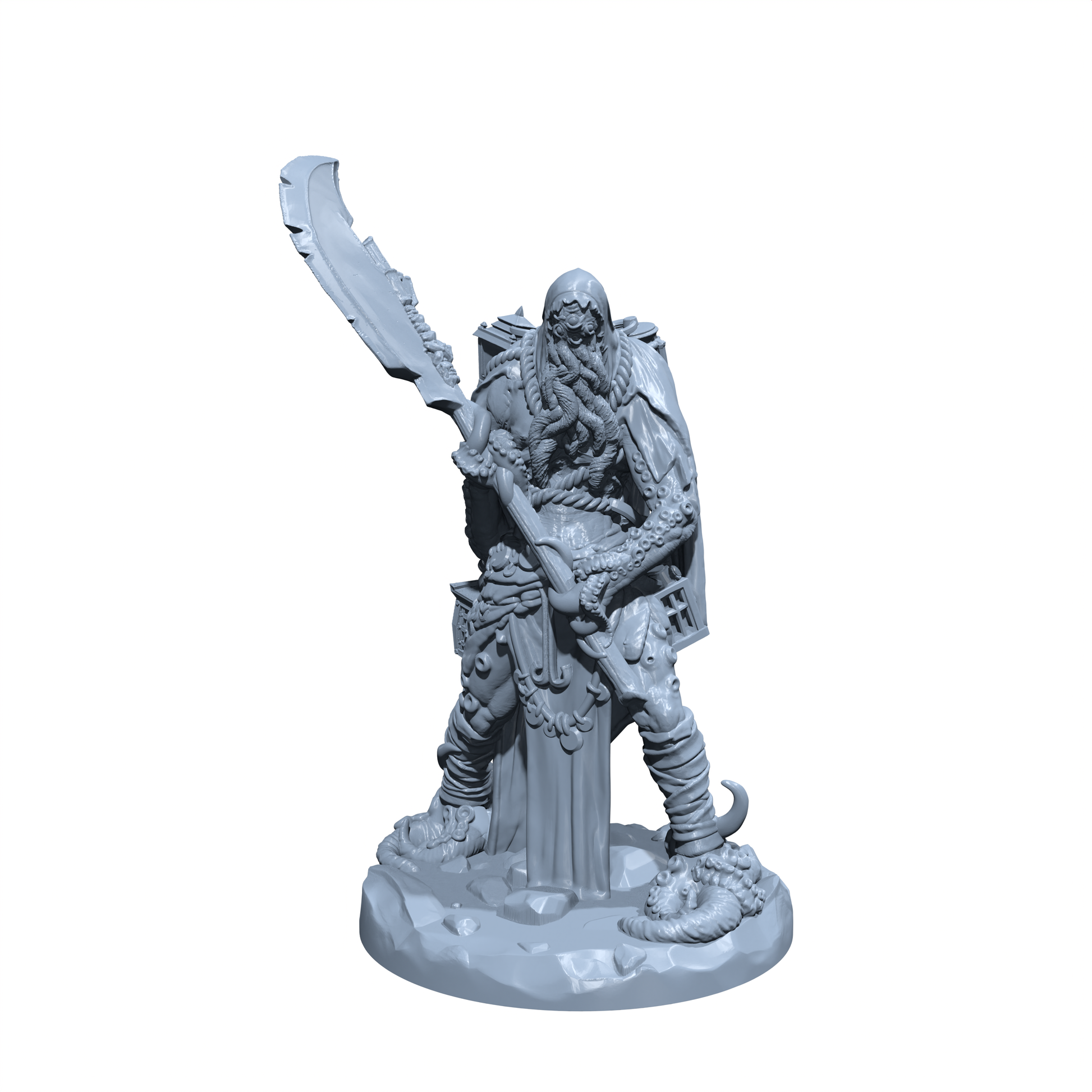 Shadowthought, Champion of the Void Chasm | Lanternback Lurker | Mind Slayer miniature for Tabletop games like D&D and War Gaming| Created by Rocket Pig Games