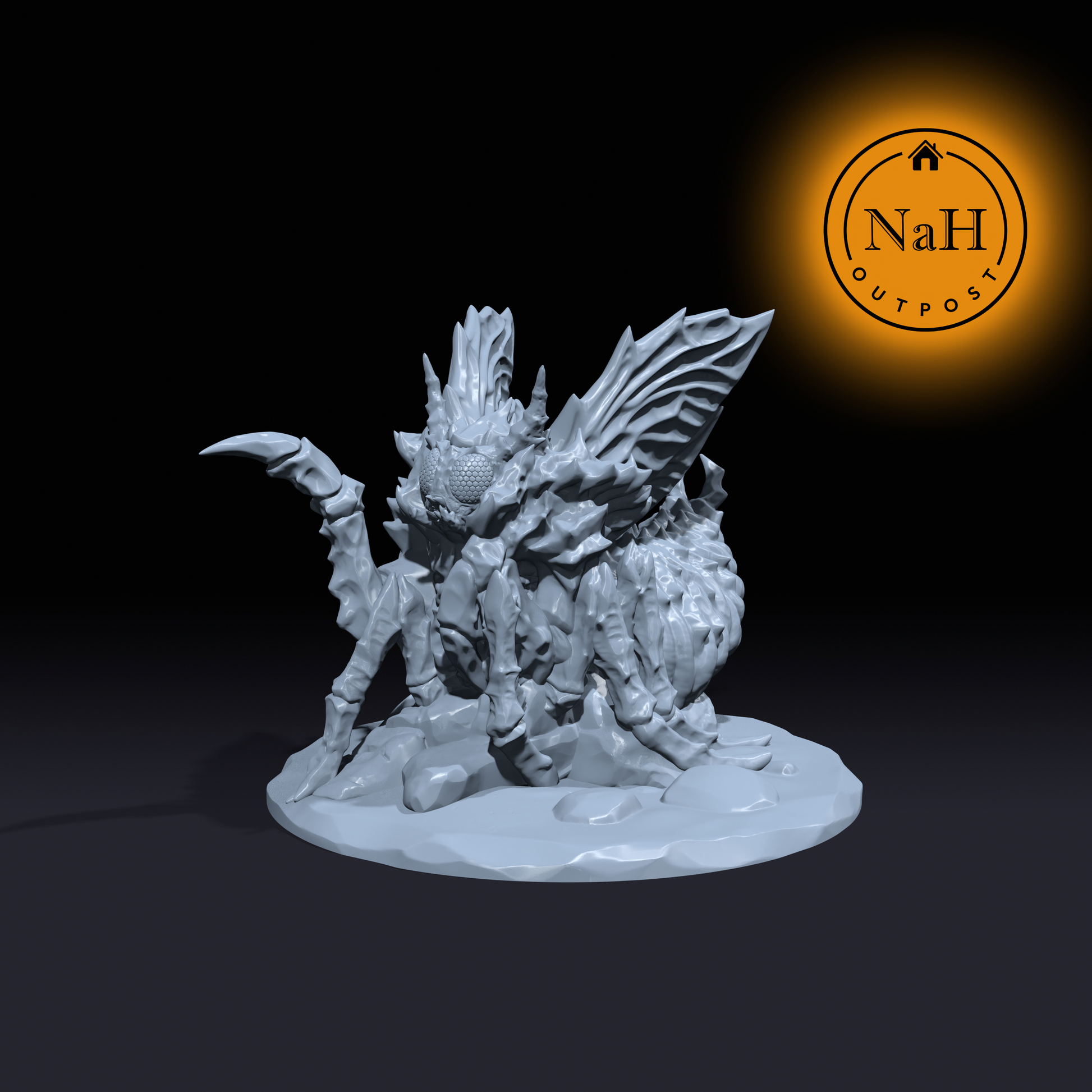 Wriggleshroud, Sovereign of Decay | Lord Of Flies | Insect Miniature for Tabletop games like D&D and War Gaming