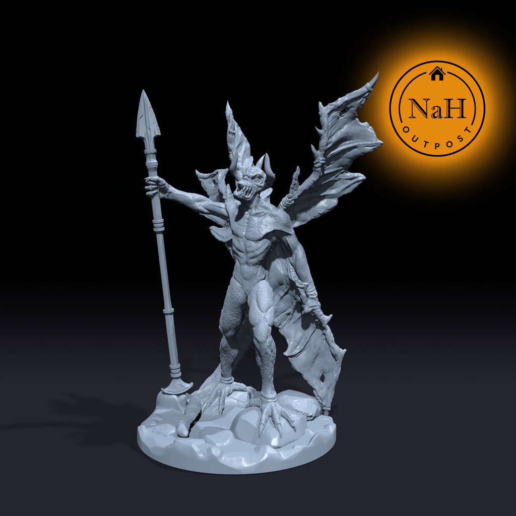 Razorclaw, Herald of Ruin | Magaav | Greater Host Devil | Malgavor Miniature for Tabletop games like D&D and War Gaming