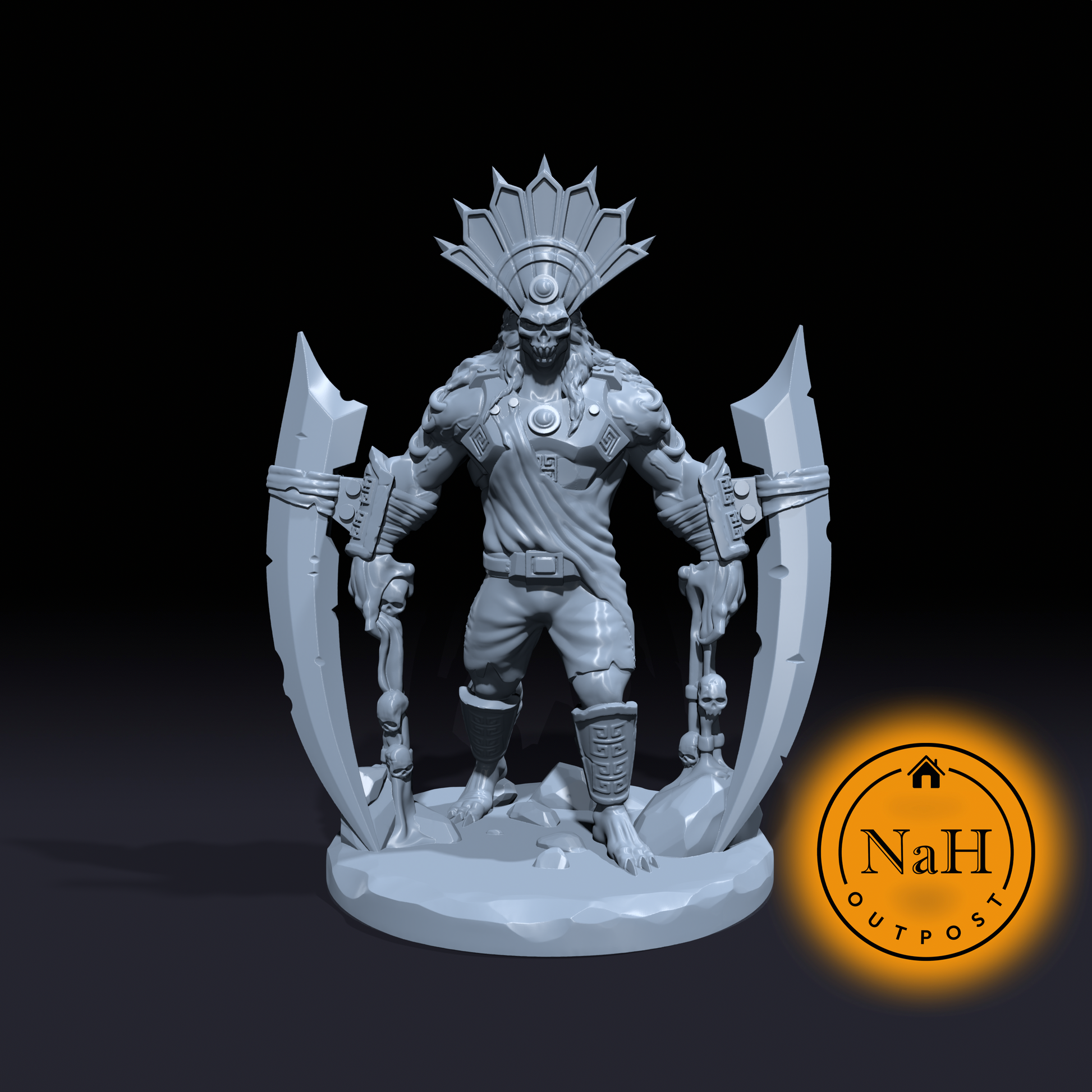 Ancient Sacrificer | Temple Mummy Guardian Miniature for Tabletop games like D&D and War Gaming