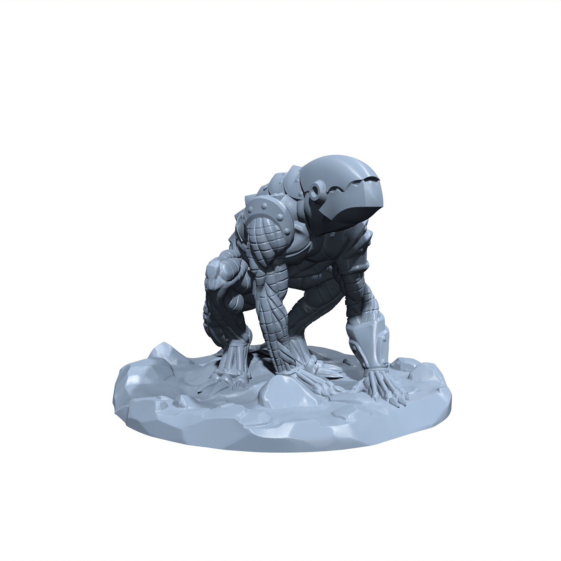 Gearmaw, Hound of the Abyss | Metal Marauderhound Miniature for Tabletop games like D&D and War Gaming