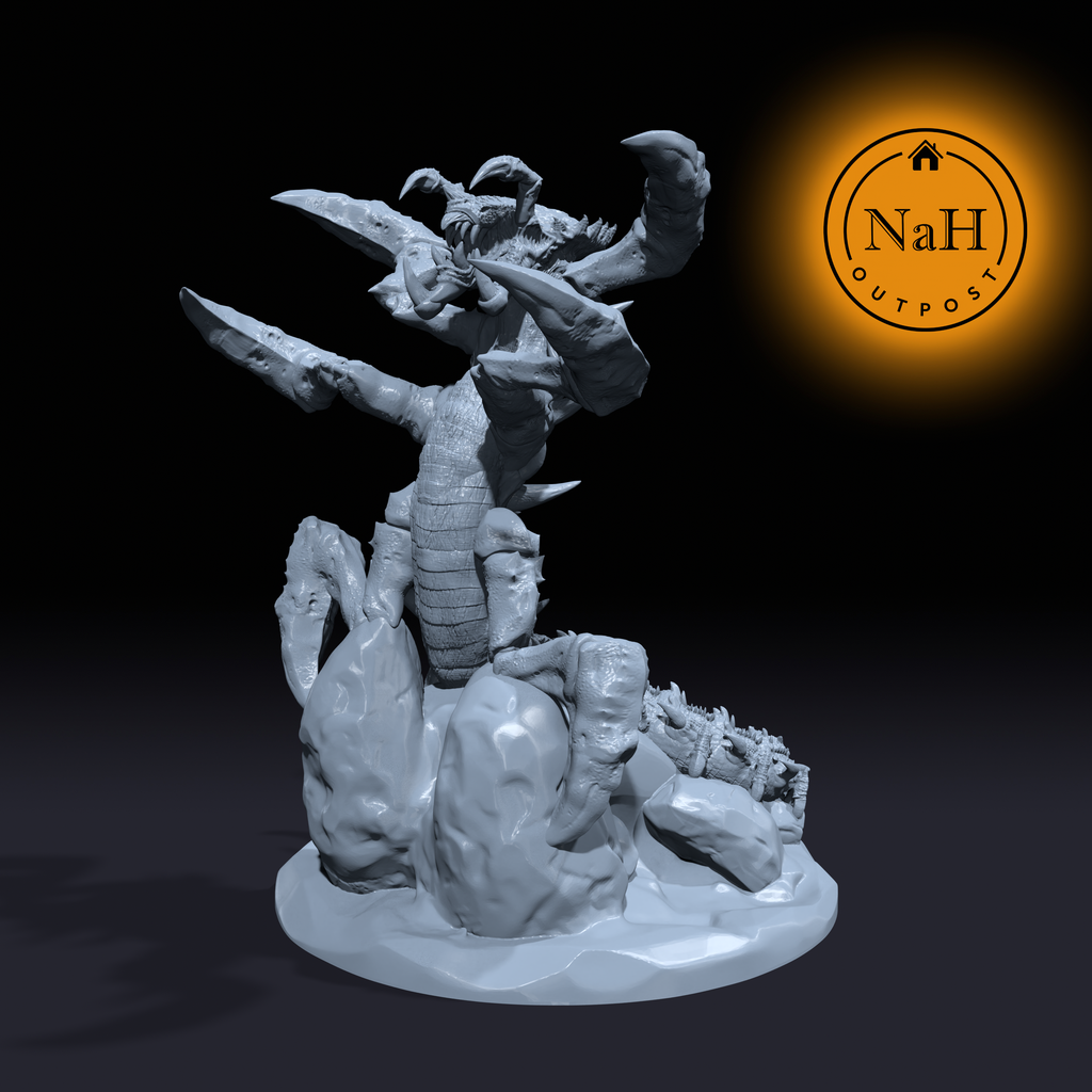 Venomclaw, Harbinger from Below | Ankheg | Millipede Dragon | Hydralisk Miniature for Tabletop games like D&D 5e and TTRPG  War Gaming