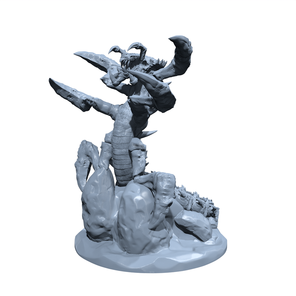 Venomclaw, Harbinger from Below | Ankheg | Millipede Dragon | Hydralisk Miniature for Tabletop games like D&D 5e and TTRPG  War Gaming
