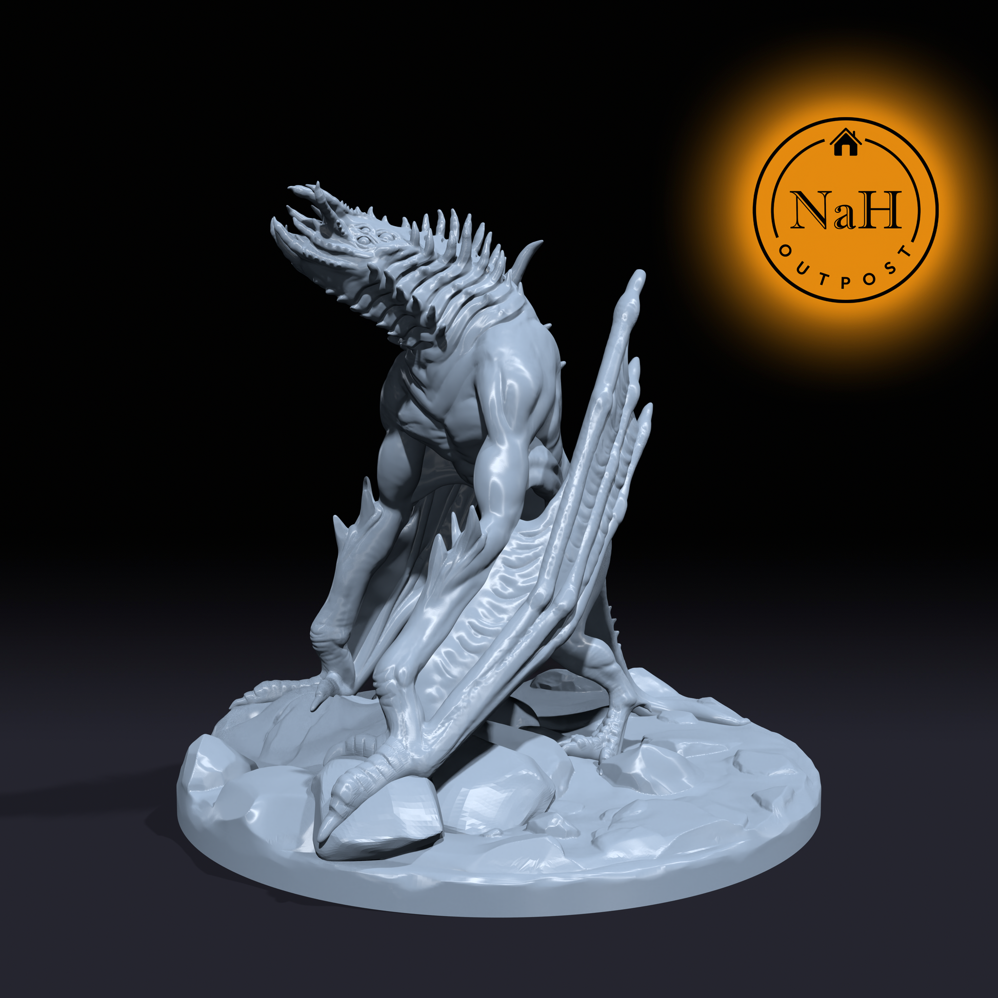 Moonglow, Deceiver of Stars | Devil, Lunar | Moon Devil | Miniature for Tabletop games like D&D and War Gaming