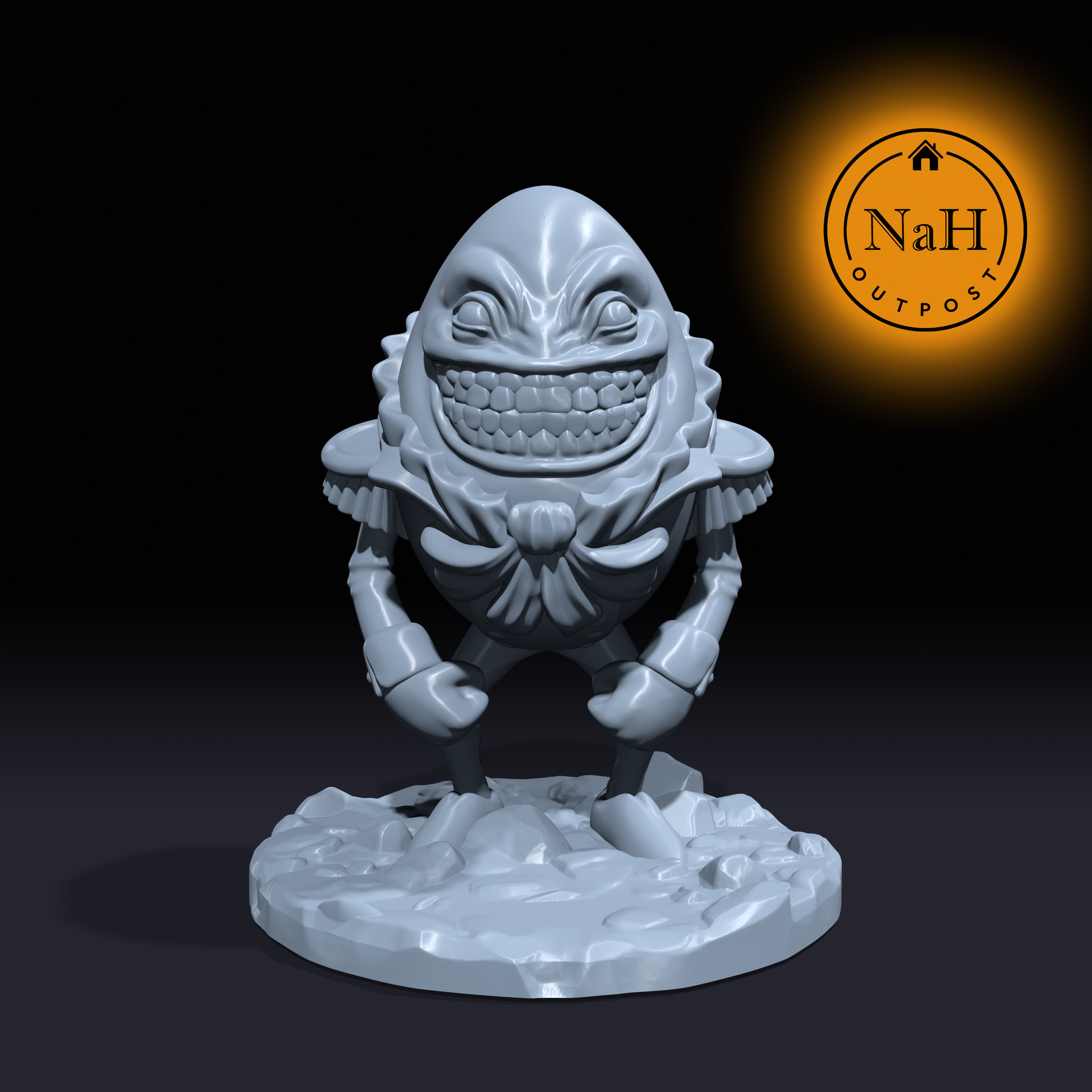 Sir Shellington, Earl of Highfall | Humpty Dumpty | Mr. Dumpty Miniature for Tabletop games like D&D and War Gaming