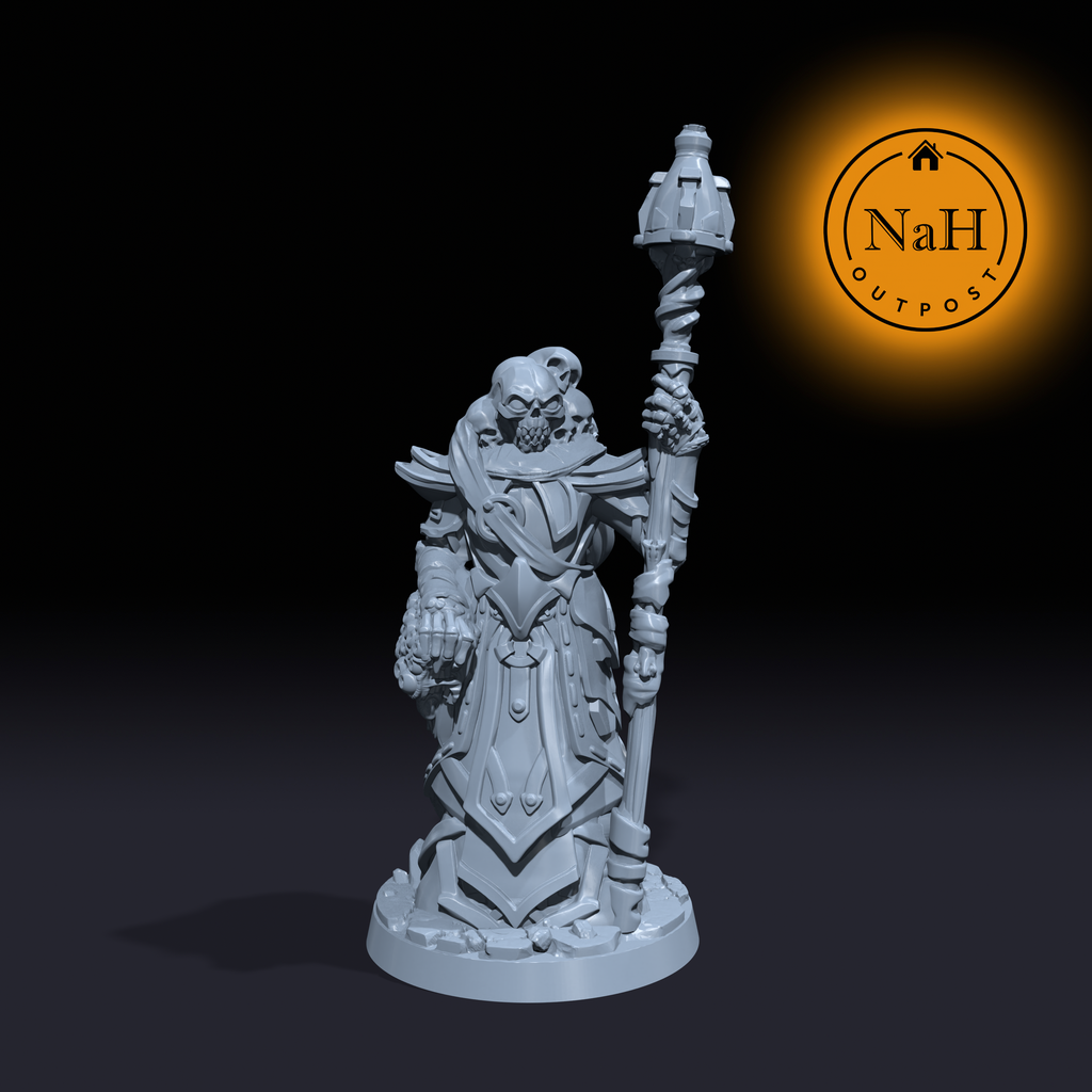 Skelos, the Keeper of Dust | Necro Collector | Undead Necromancer Miniature for Tabletop games like D&D and War Gaming