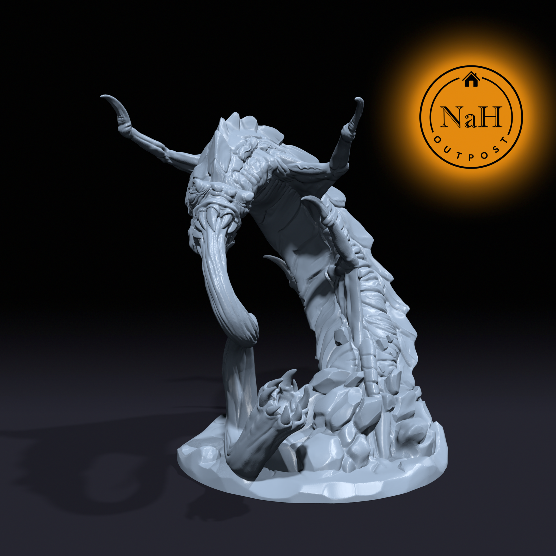 Gnawmaw, the Insatiable | Nether Thrall | Aberration Miniature for Tabletop games like D&D and War Gaming