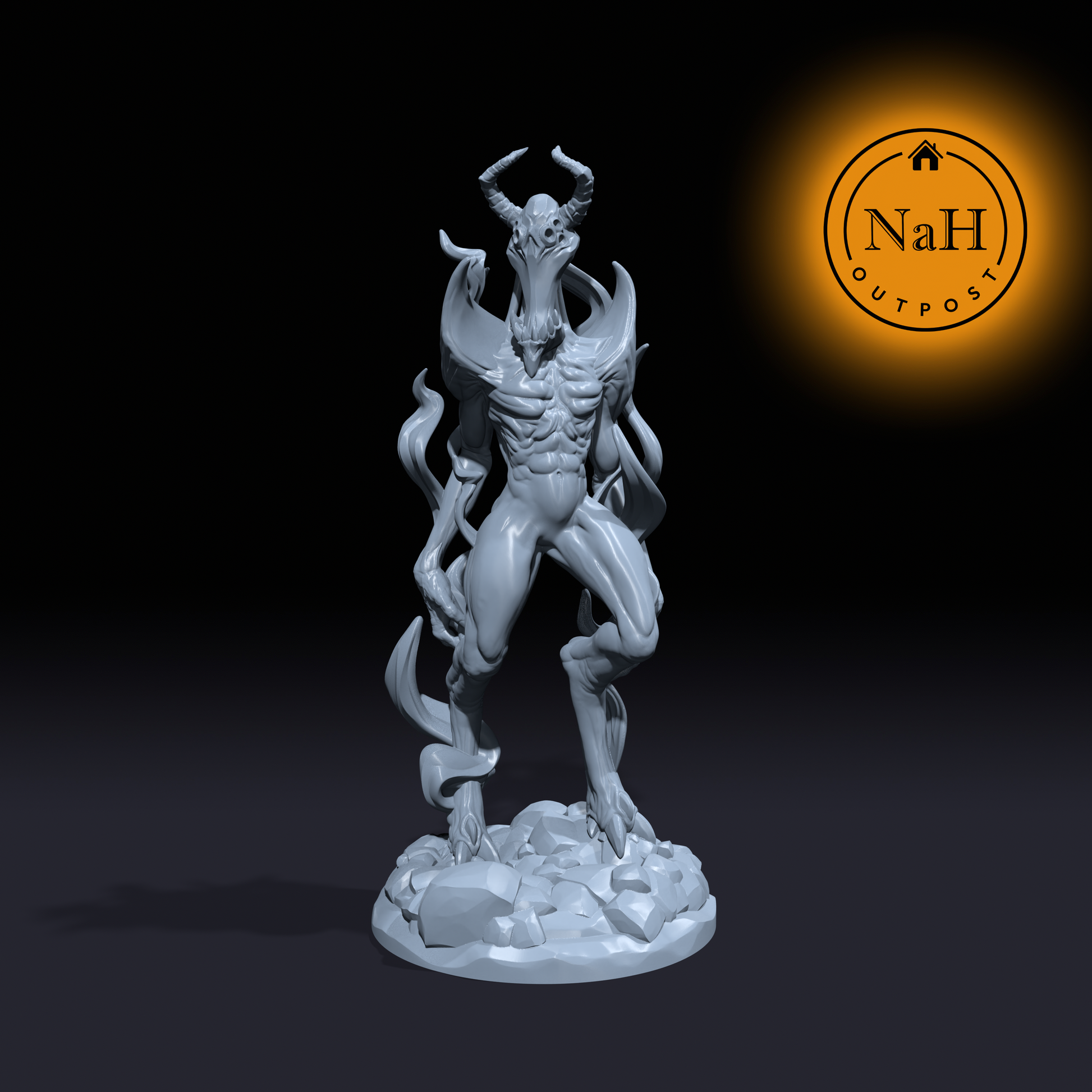 Duskrender, the Shadow That Walks | Night Demon | Miniature for Tabletop games like D&D and War Gaming