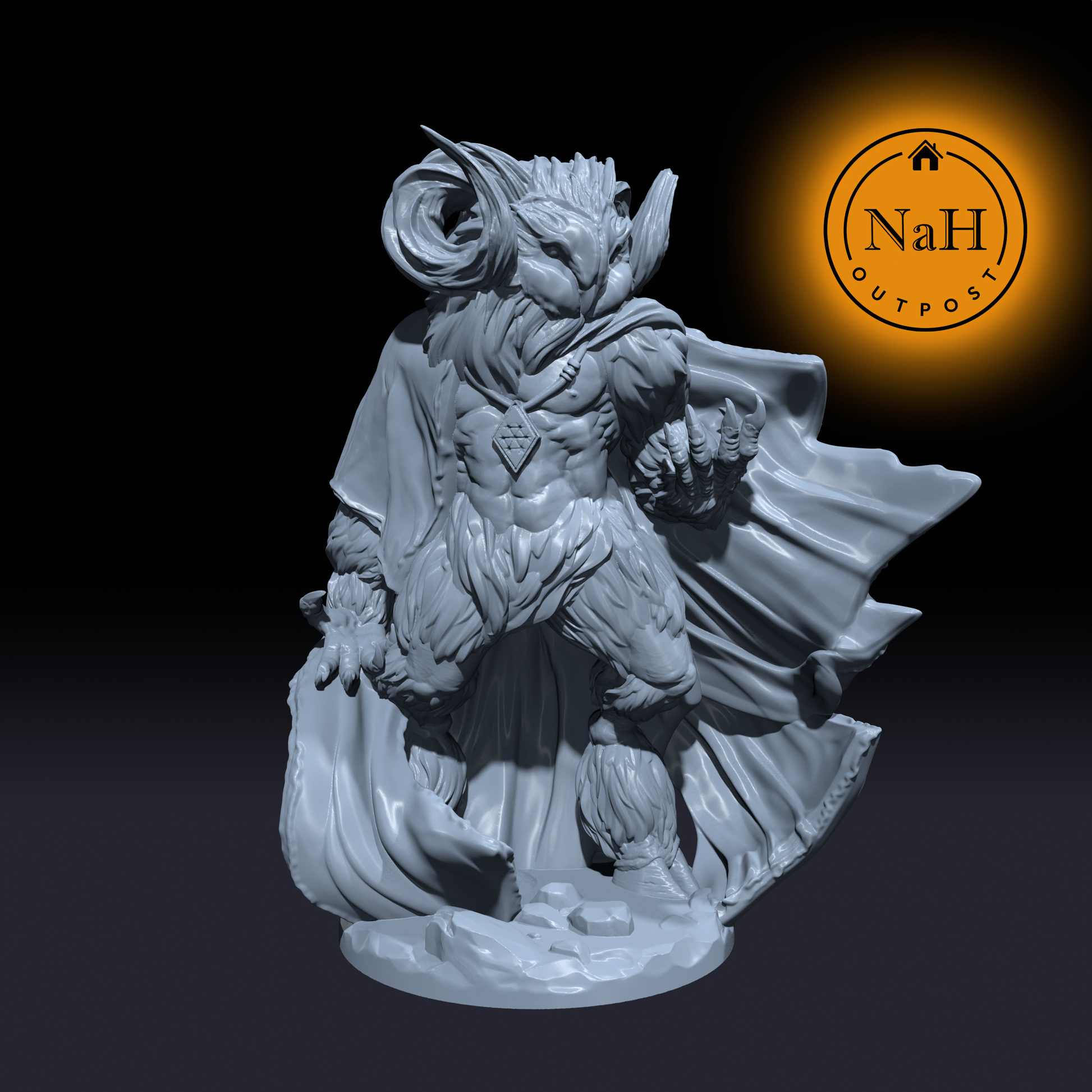 The Frostmaiden | Owl Avatar | Miniature for Tabletop games like D&D and War Gaming