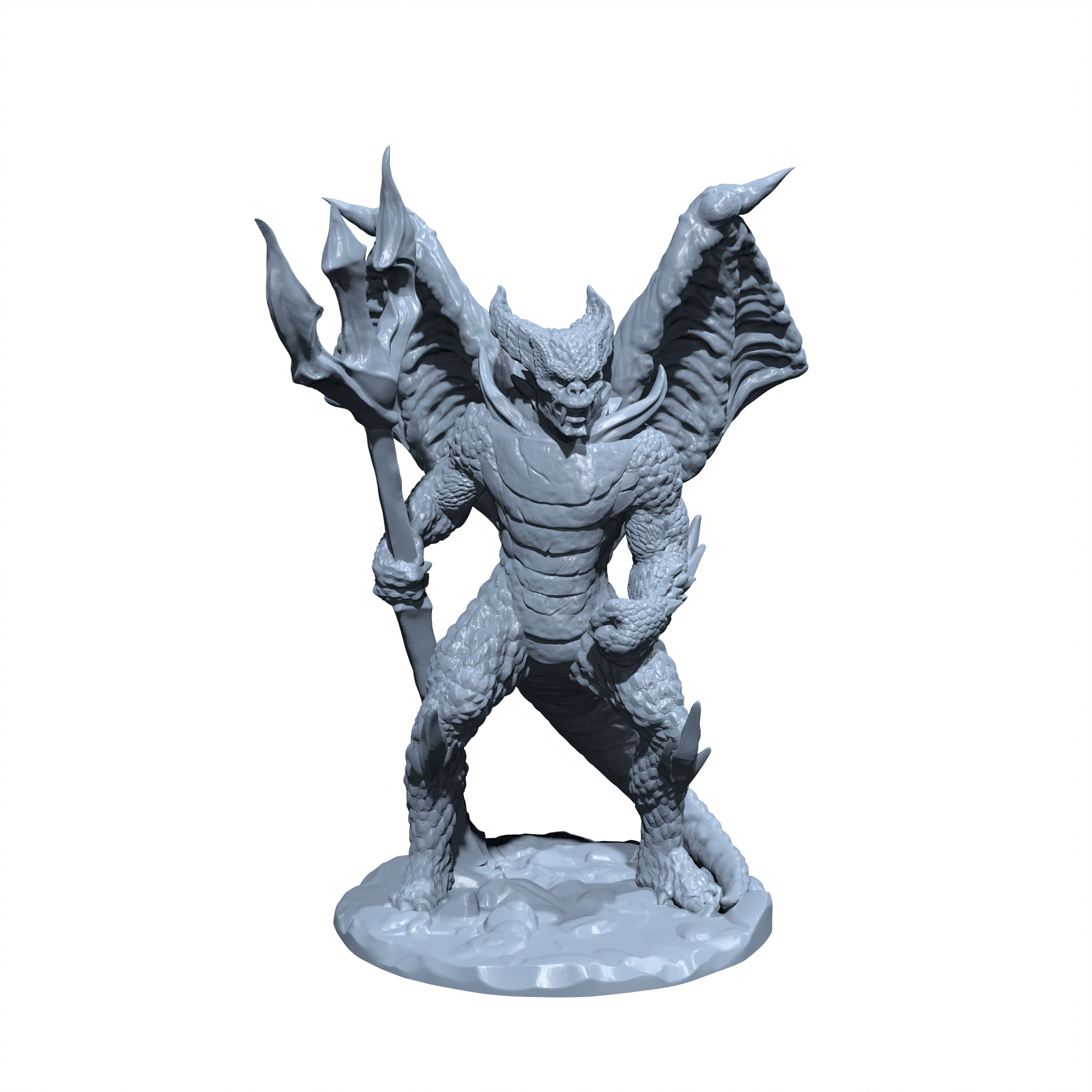 Cinderheart, the Flameborn Commander | Pit Devil | Pit Fiend Miniature for Tabletop games like D&D and War Gaming