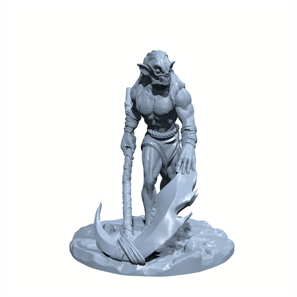 Grimmaw, the Crypt Stalker | Primeval Ghoul | Undead Commander Miniature for Tabletop games like D&D 5e and TTRPG  War Gaming