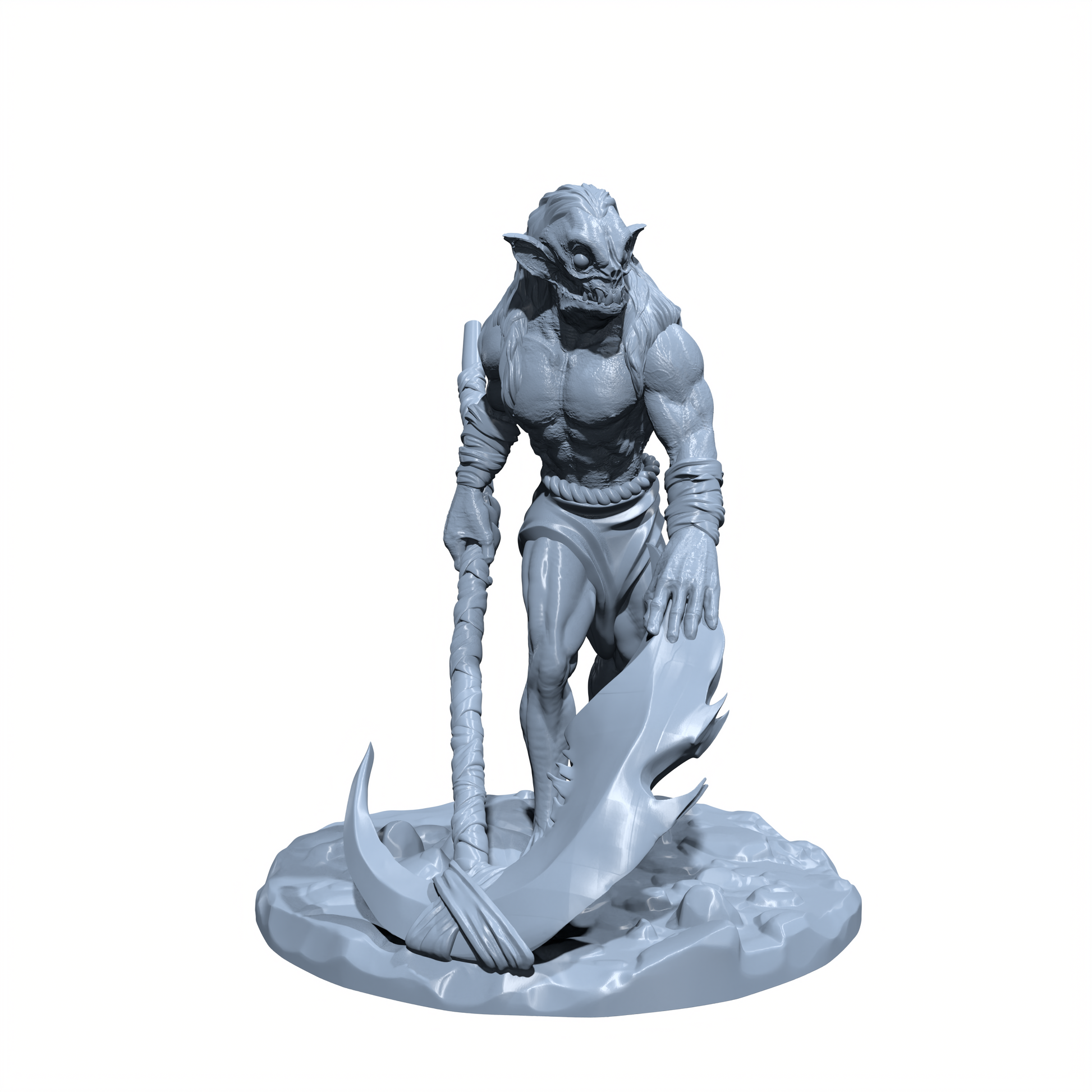 Grimmaw, the Crypt Stalker | Primeval Ghoul | Undead Commander Miniature for Tabletop games like D&D 5e and TTRPG  War Gaming