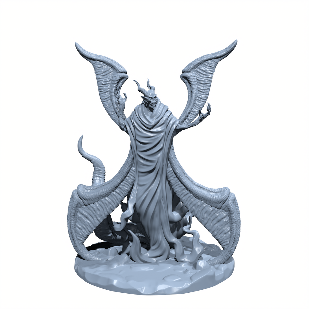 Skrilex, the Doom Herald | Prophet of Gloom | Demi-Lich Miniature for Tabletop games like D&D 5e and TTRPG  War Gaming