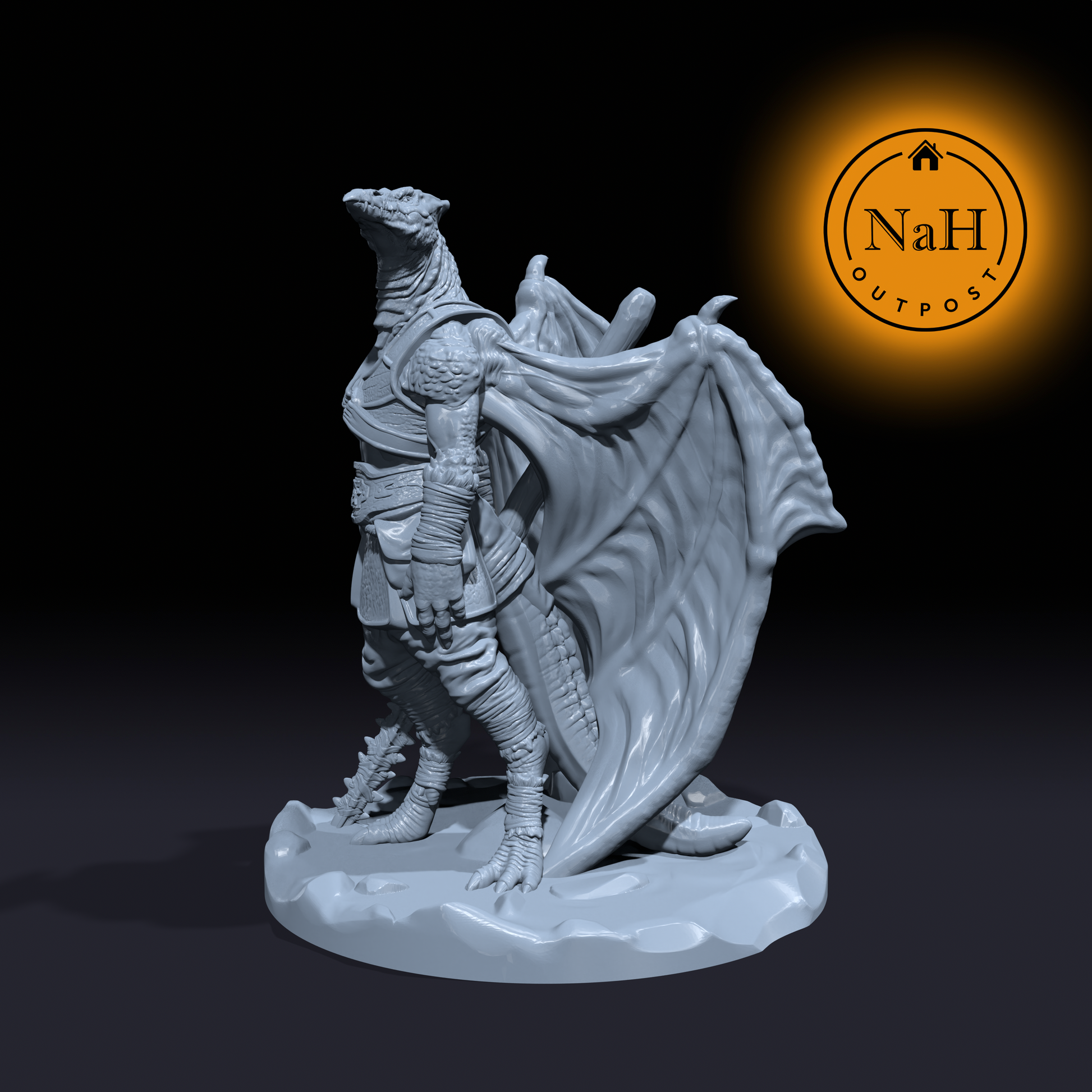 Sharax Swiftwing | Pterodactyl Dinofolk | Dinosaur miniature for Tabletop games like D&D and War Gaming