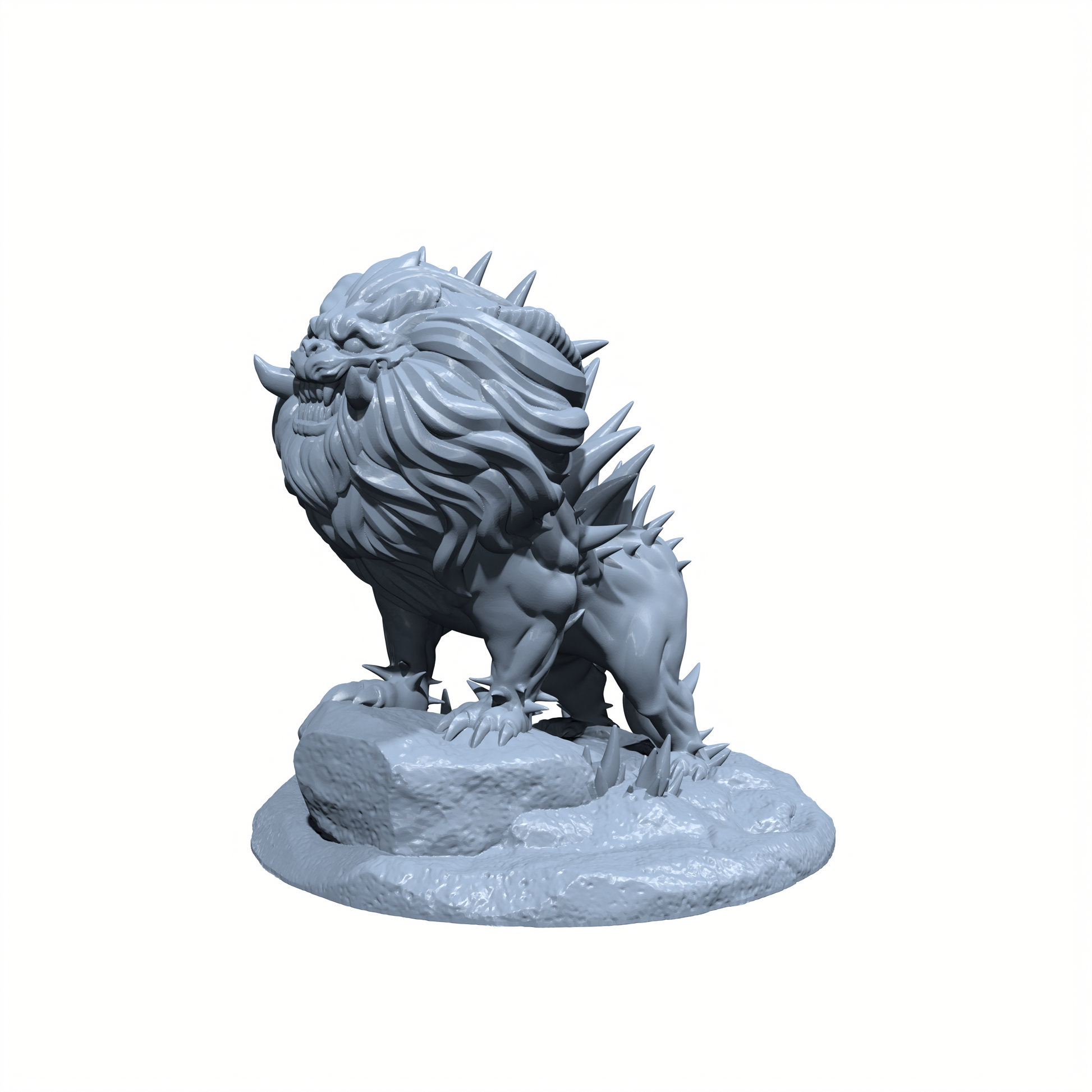 Cinderpelt, the Razorbeast | Fiend-Bred Animal | Quill Cat | Miniature for Tabletop games like D&D and War Gaming