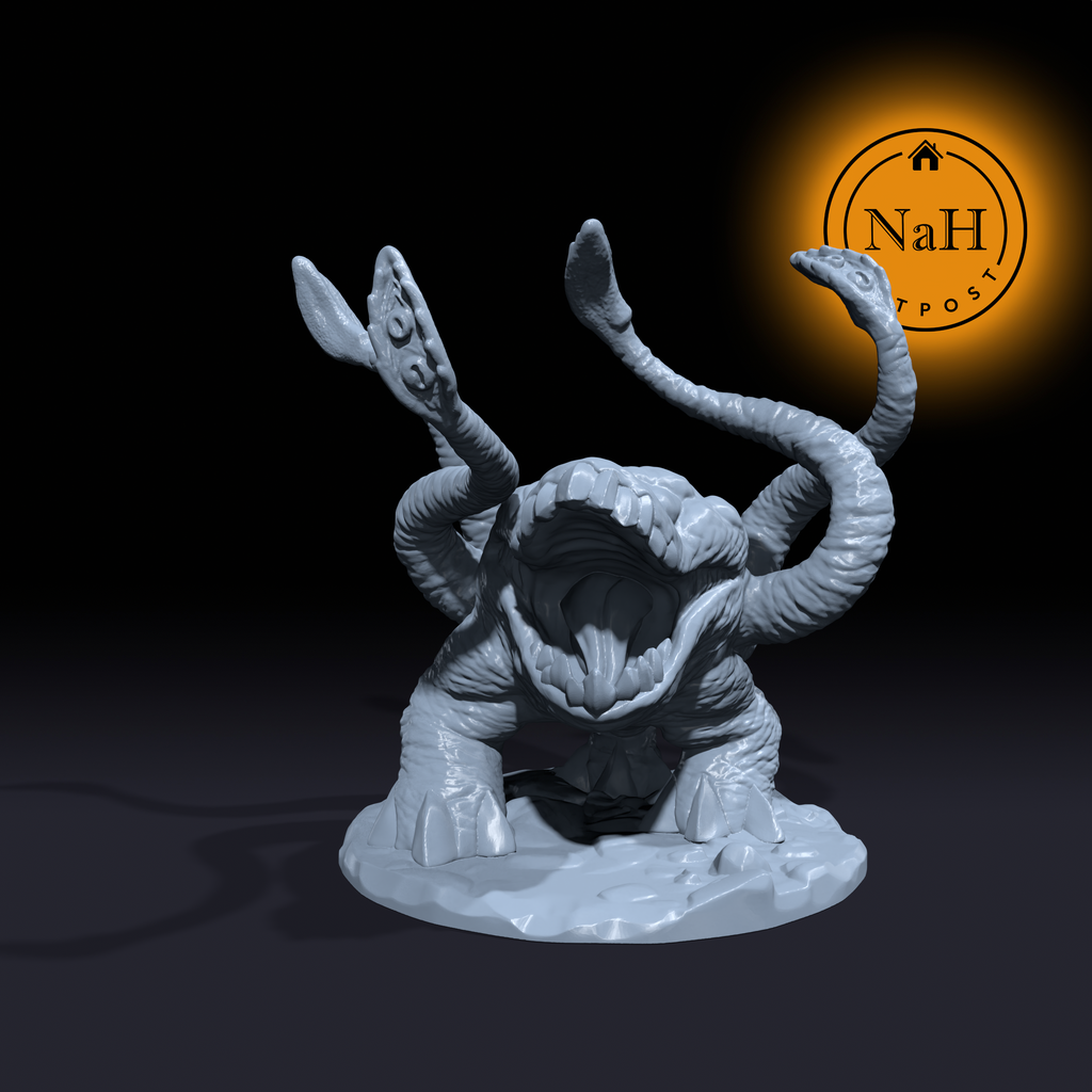 Rotmaw, the Sewer Crawler | Qutyugh Tentacle Miniature for Tabletop games like D&D and War Gaming