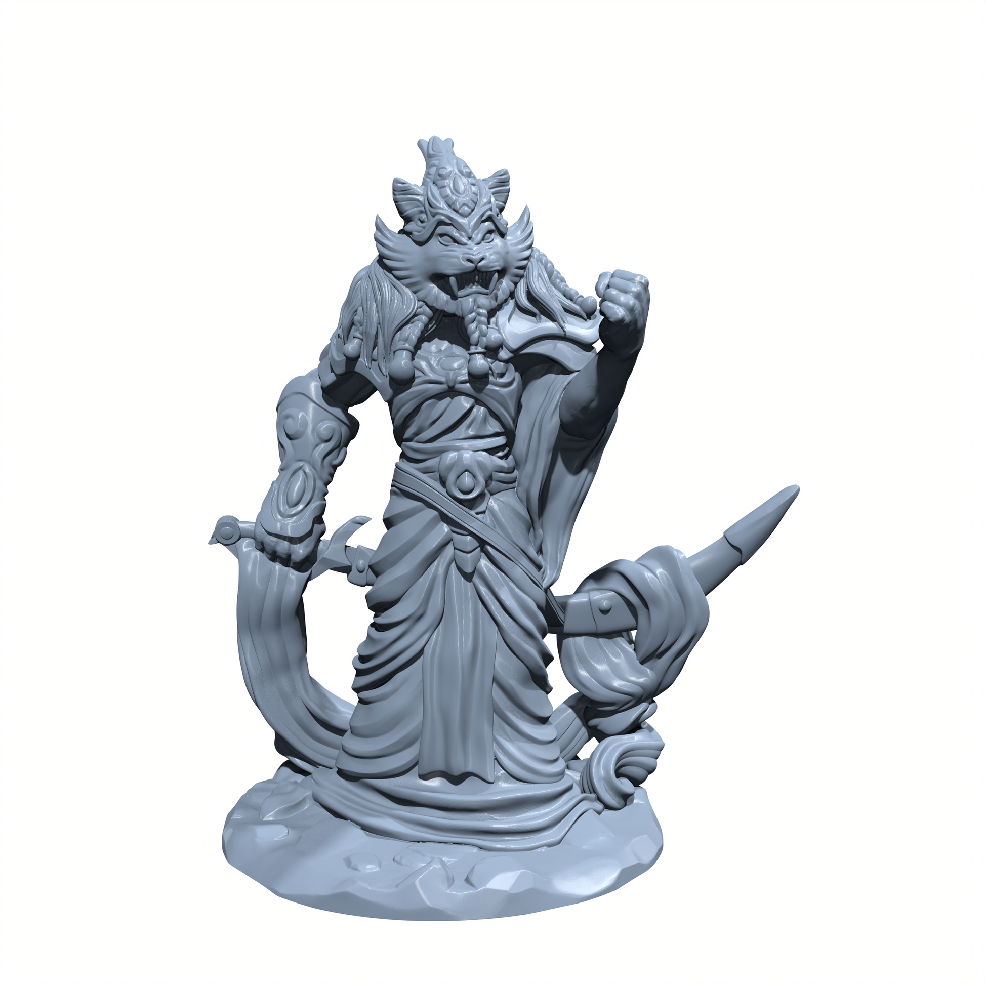 Shere Kahn, the Tiger Demon | Rakshasa Miniature for Tabletop games like D&D and War Gaming