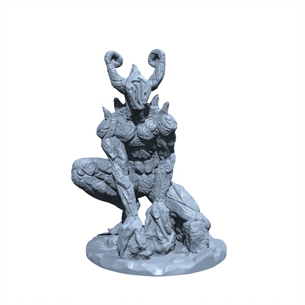 Voidscript, the Faceless Demon | Rune Demon Miniature for Tabletop games like D&D and War Gaming