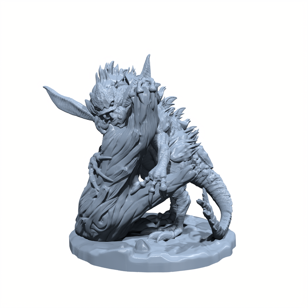 Rustmaw, the Dune Stalker | Rust Drake | Sand Fiend Miniature for Tabletop games like D&D 5e and TTRPG  War Gaming