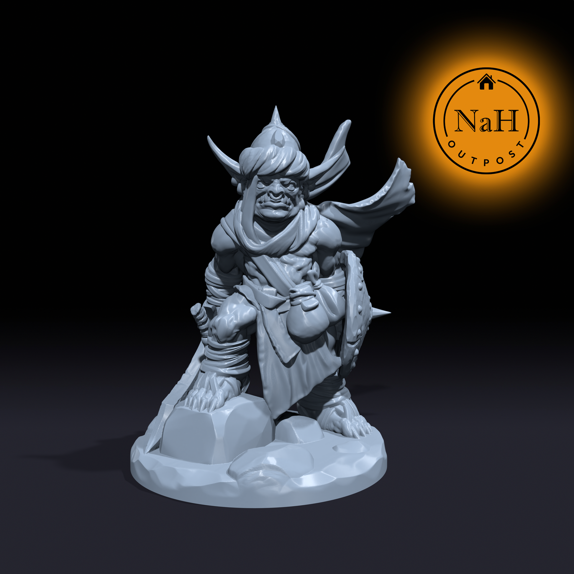 Sirocco, the Desert Goblin | Sand Goblin Miniature for Tabletop games like D&D and War Gaming