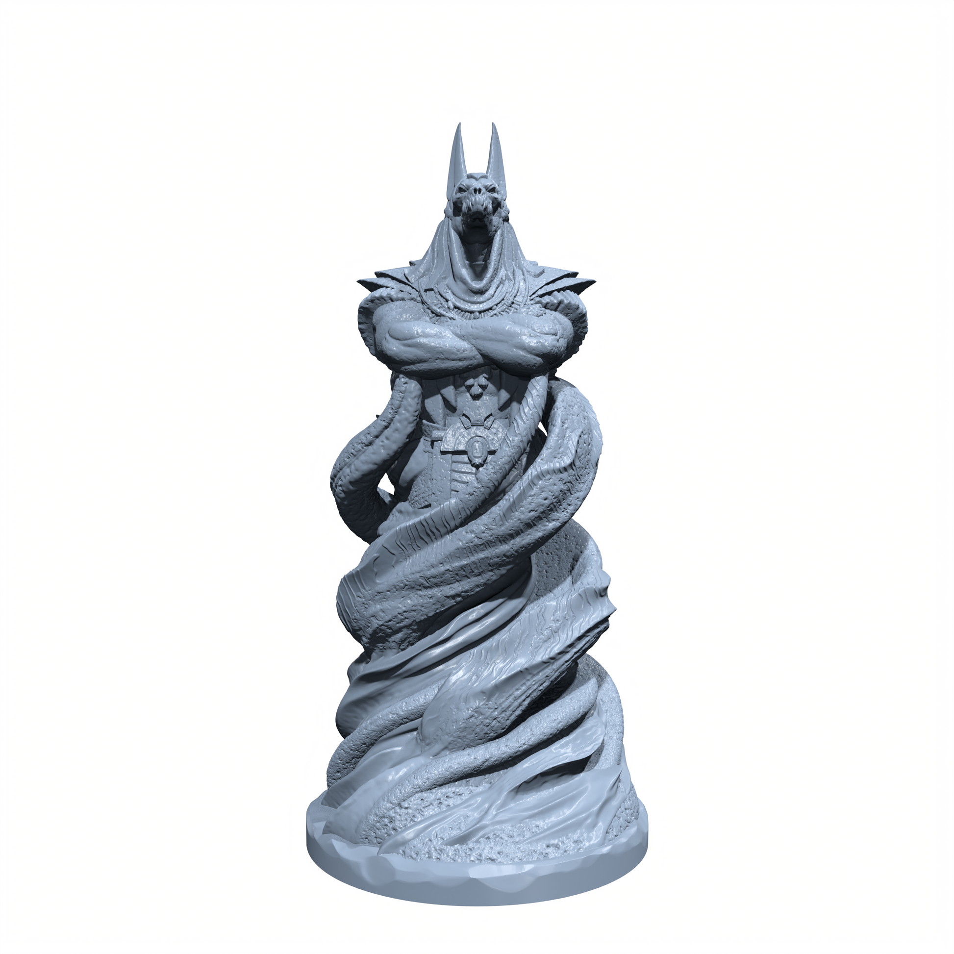 Amun-Re, the Dune Tempest | Sandstorm Anubian | Anubis Miniature for Tabletop games like D&D and War Gaming