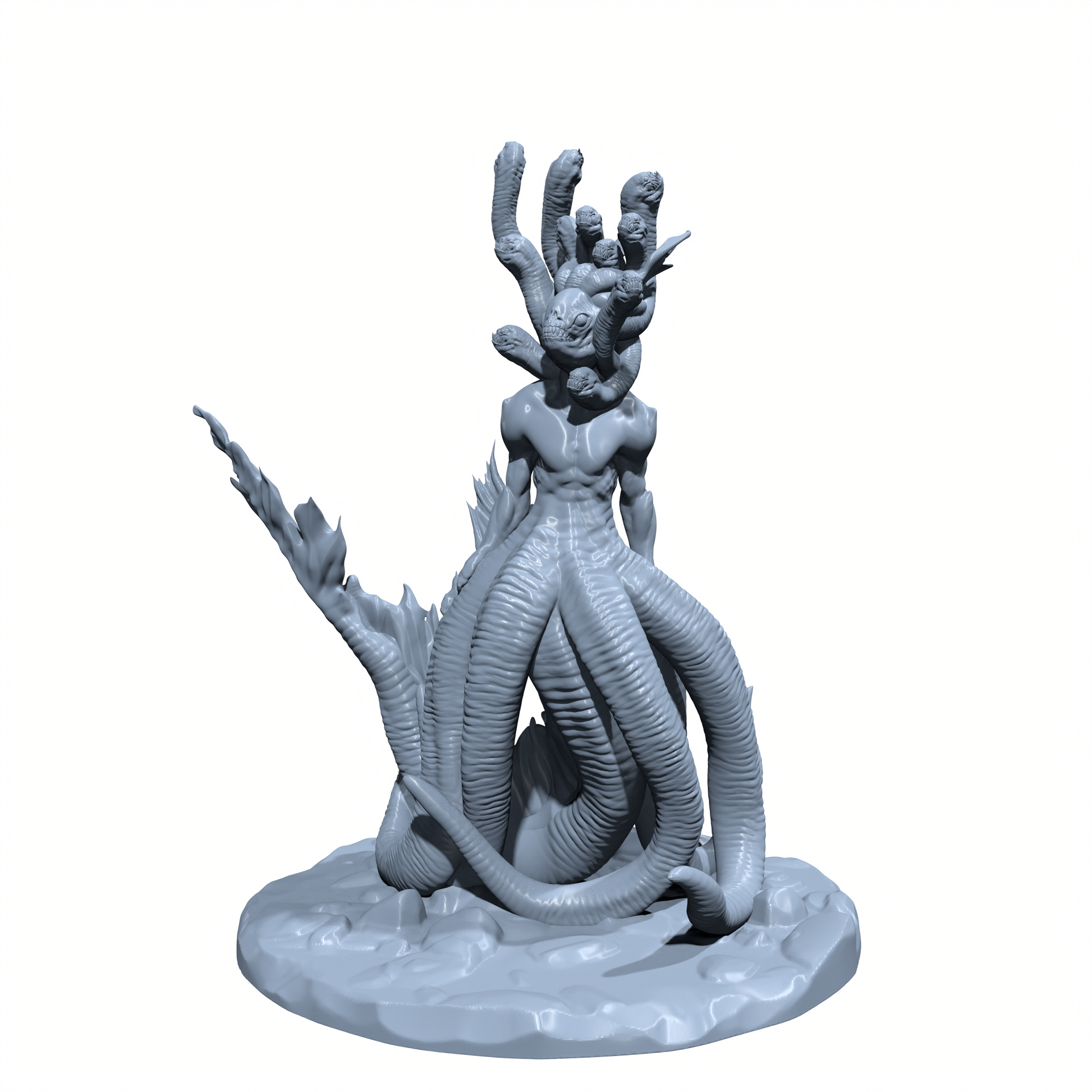 Eelcoil, the Sea Medusa | Sea Tyrant |  Ocean Medusa | Elemental Miniature for Tabletop games like D&D 5e and TTRPG  War Gaming